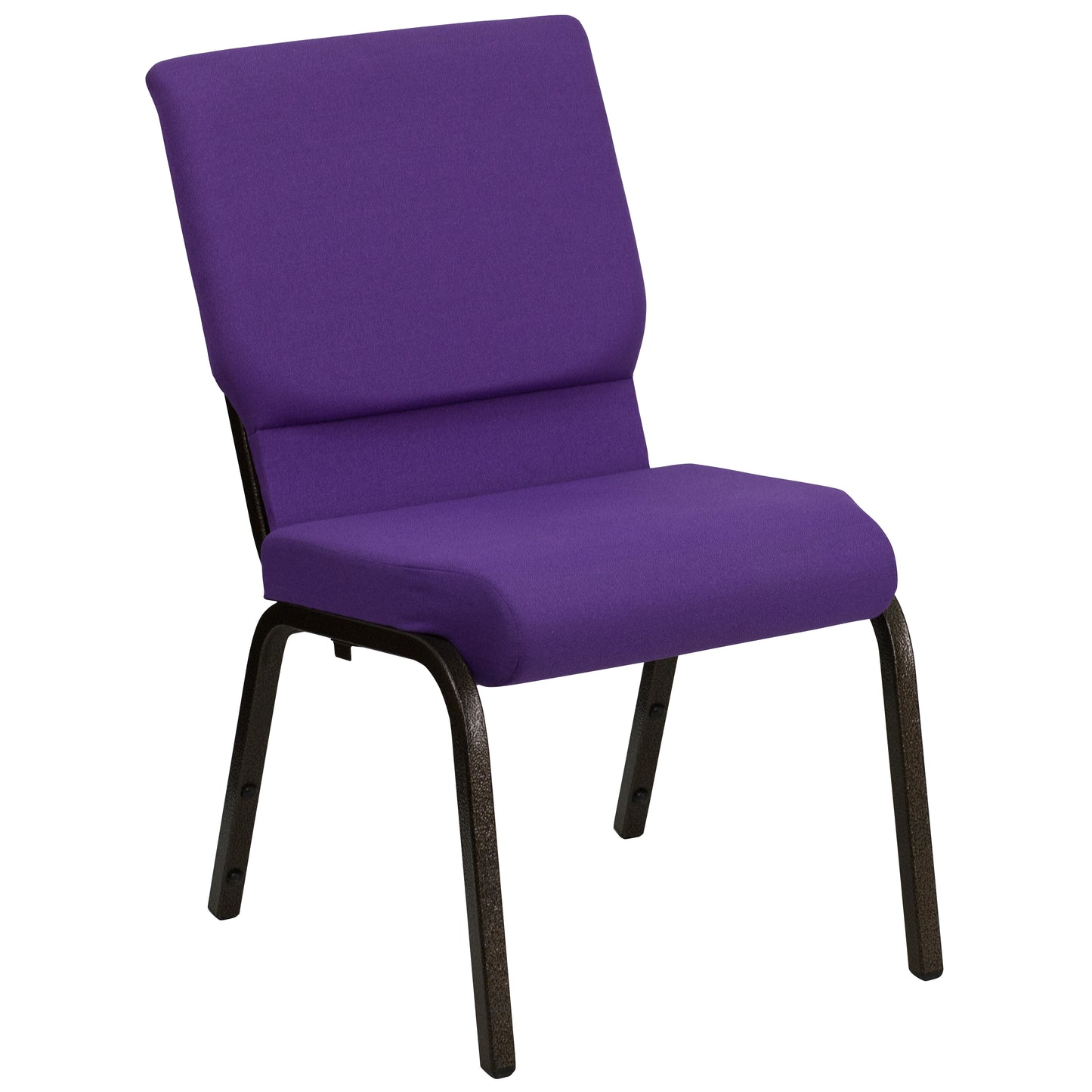 Purple Fabric Church Chair XU-CH-60096-PU-GG