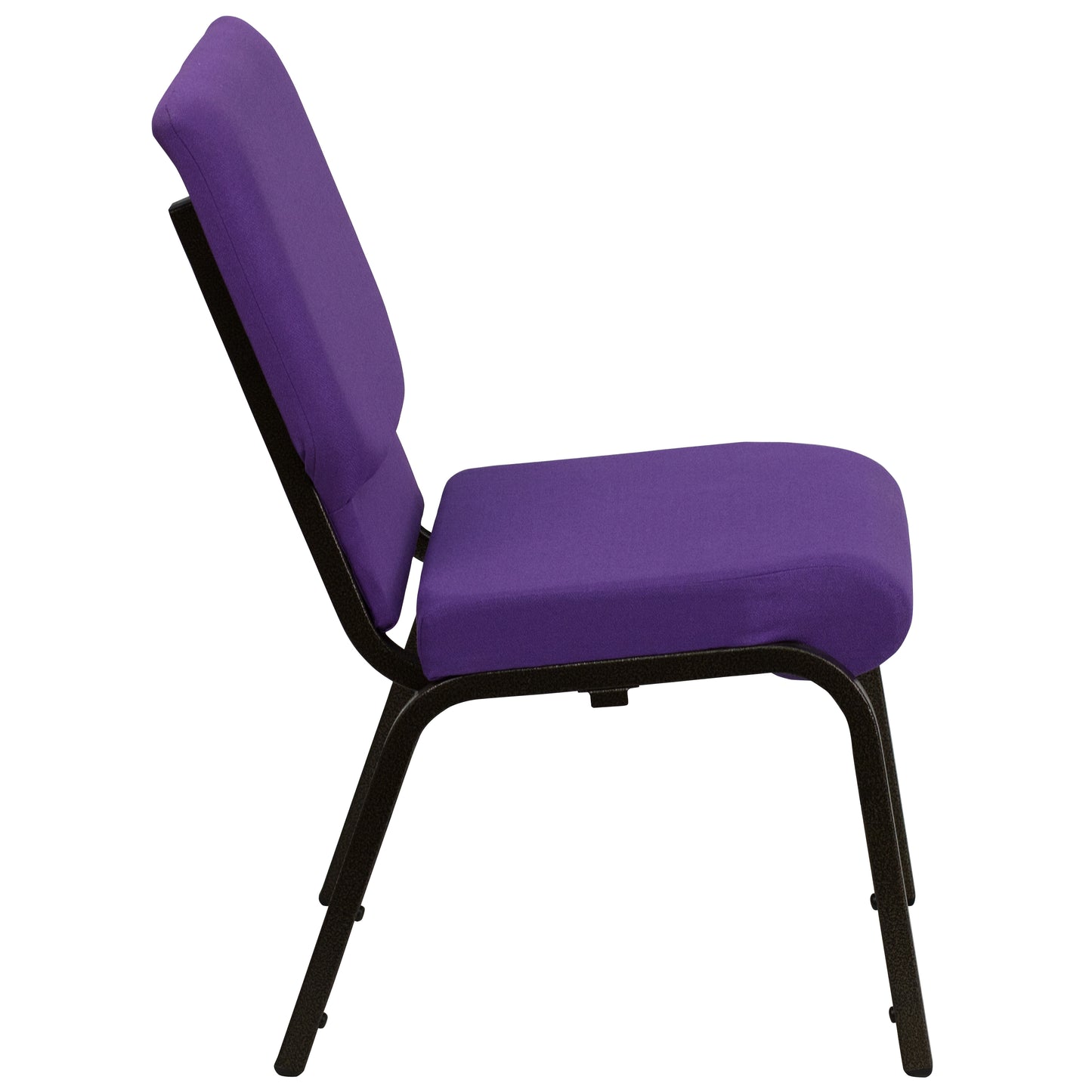 Purple Fabric Church Chair XU-CH-60096-PU-GG