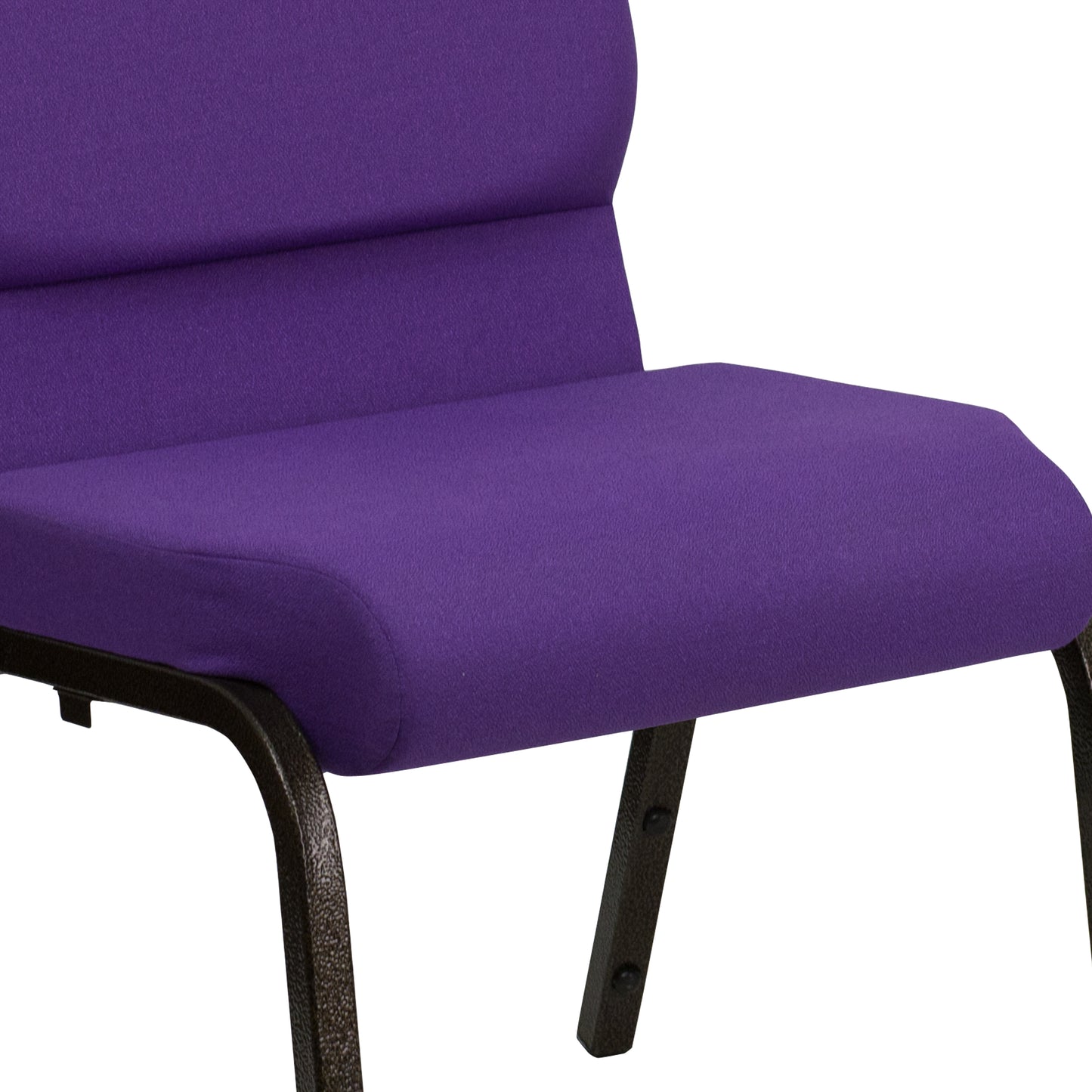 Purple Fabric Church Chair XU-CH-60096-PU-GG