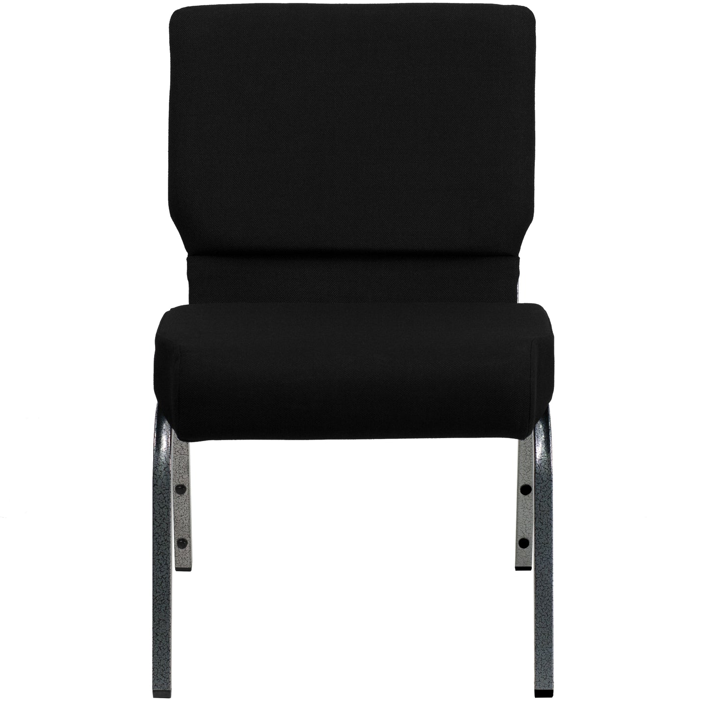 Black Fabric Church Chair XU-CH0221-BK-SV-GG