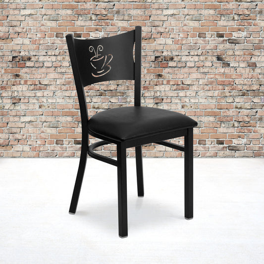 Black Coffee Chair-Black Seat XU-DG-60099-COF-BLKV-GG