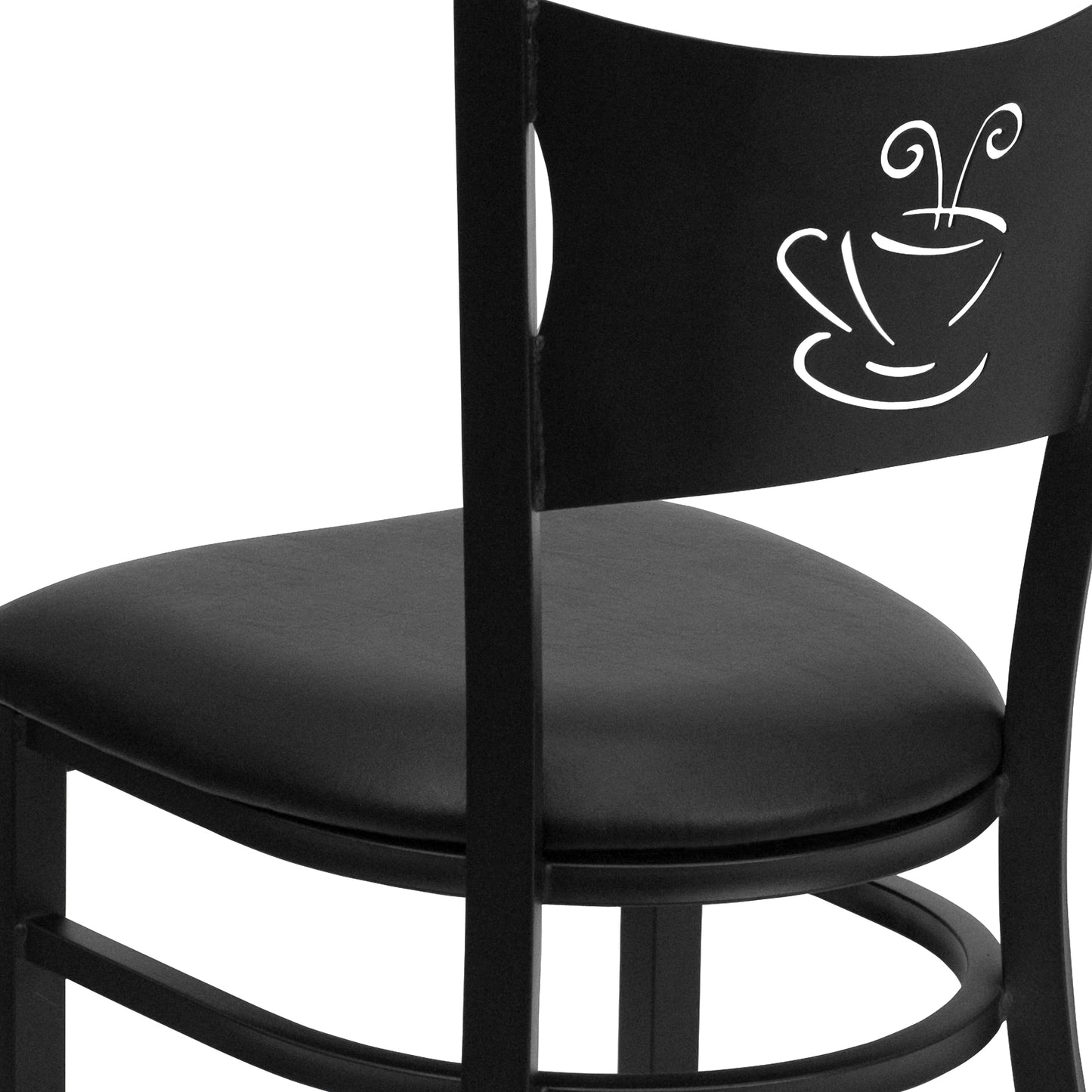 Black Coffee Chair-Black Seat XU-DG-60099-COF-BLKV-GG