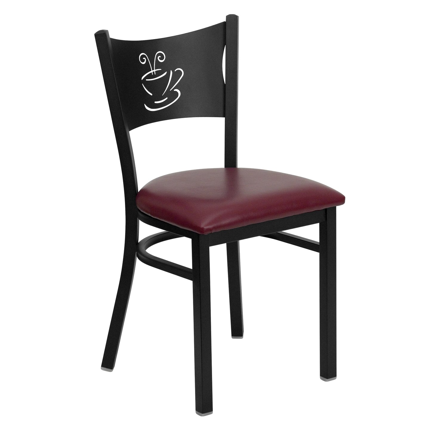 Black Coffee Chair-Burg Seat XU-DG-60099-COF-BURV-GG