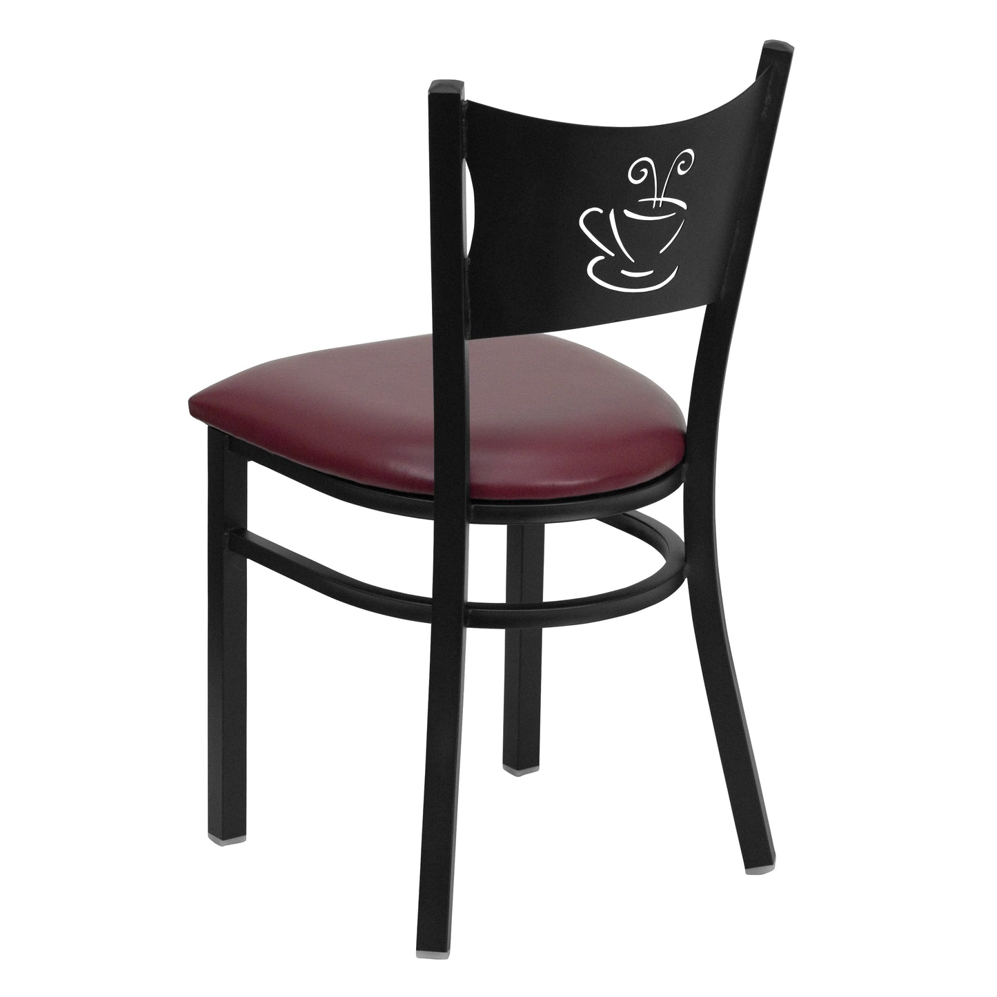 Black Coffee Chair-Burg Seat XU-DG-60099-COF-BURV-GG