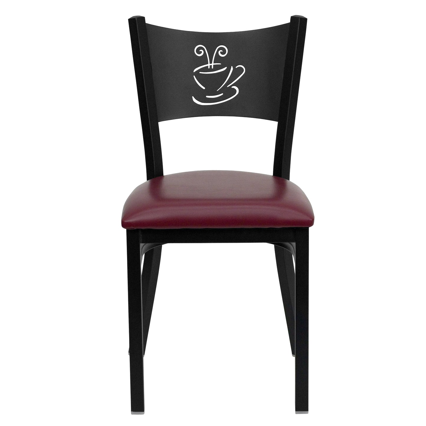 Black Coffee Chair-Burg Seat XU-DG-60099-COF-BURV-GG