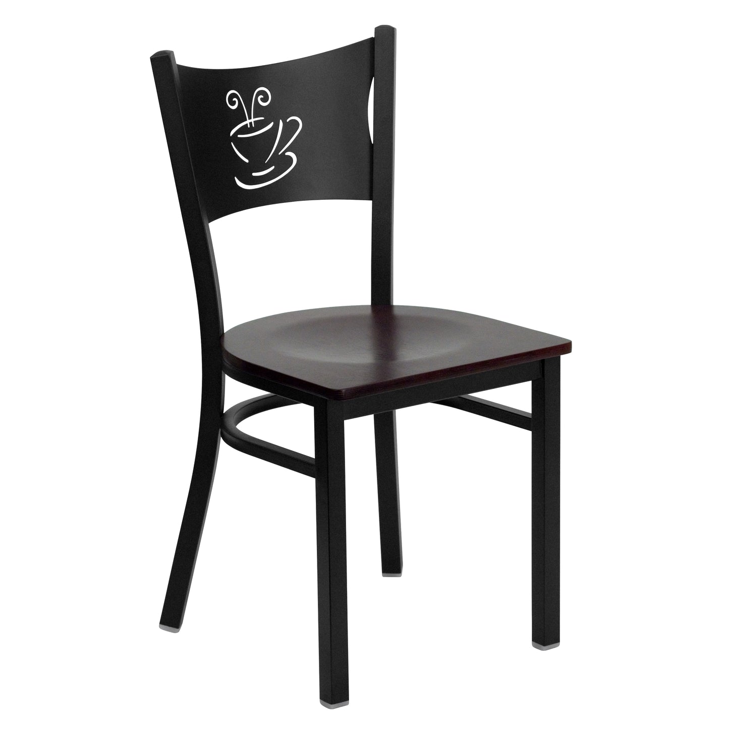 Black Coffee Chair-Mah Seat XU-DG-60099-COF-MAHW-GG