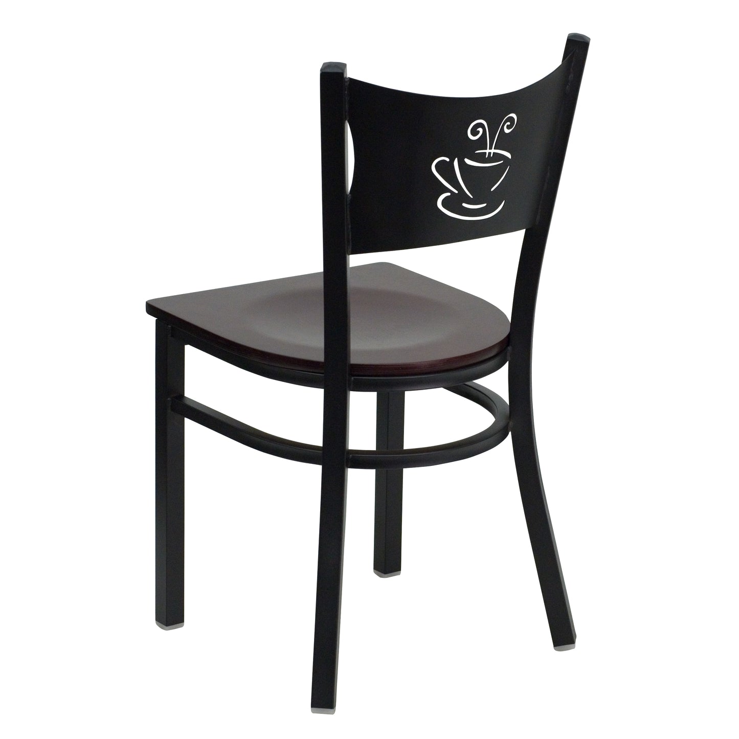 Black Coffee Chair-Mah Seat XU-DG-60099-COF-MAHW-GG