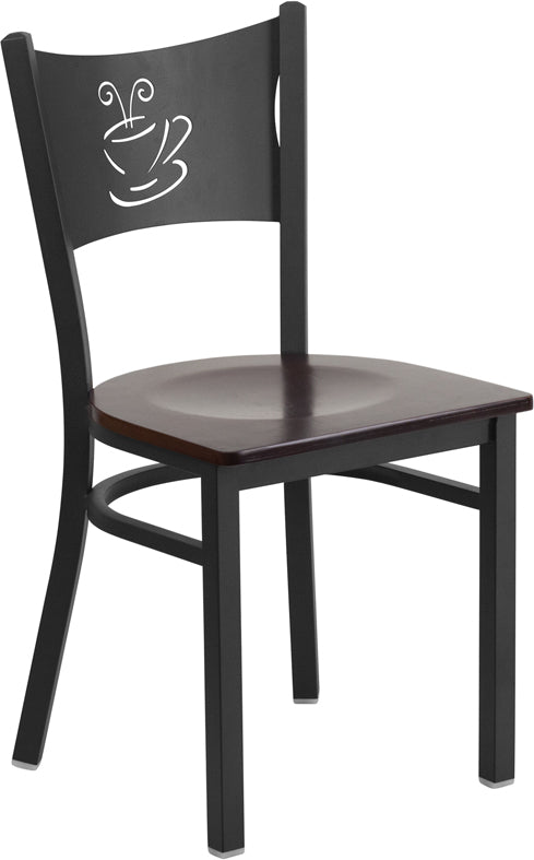 Black Coffee Chair-Wal Seat XU-DG-60099-COF-WALW-GG