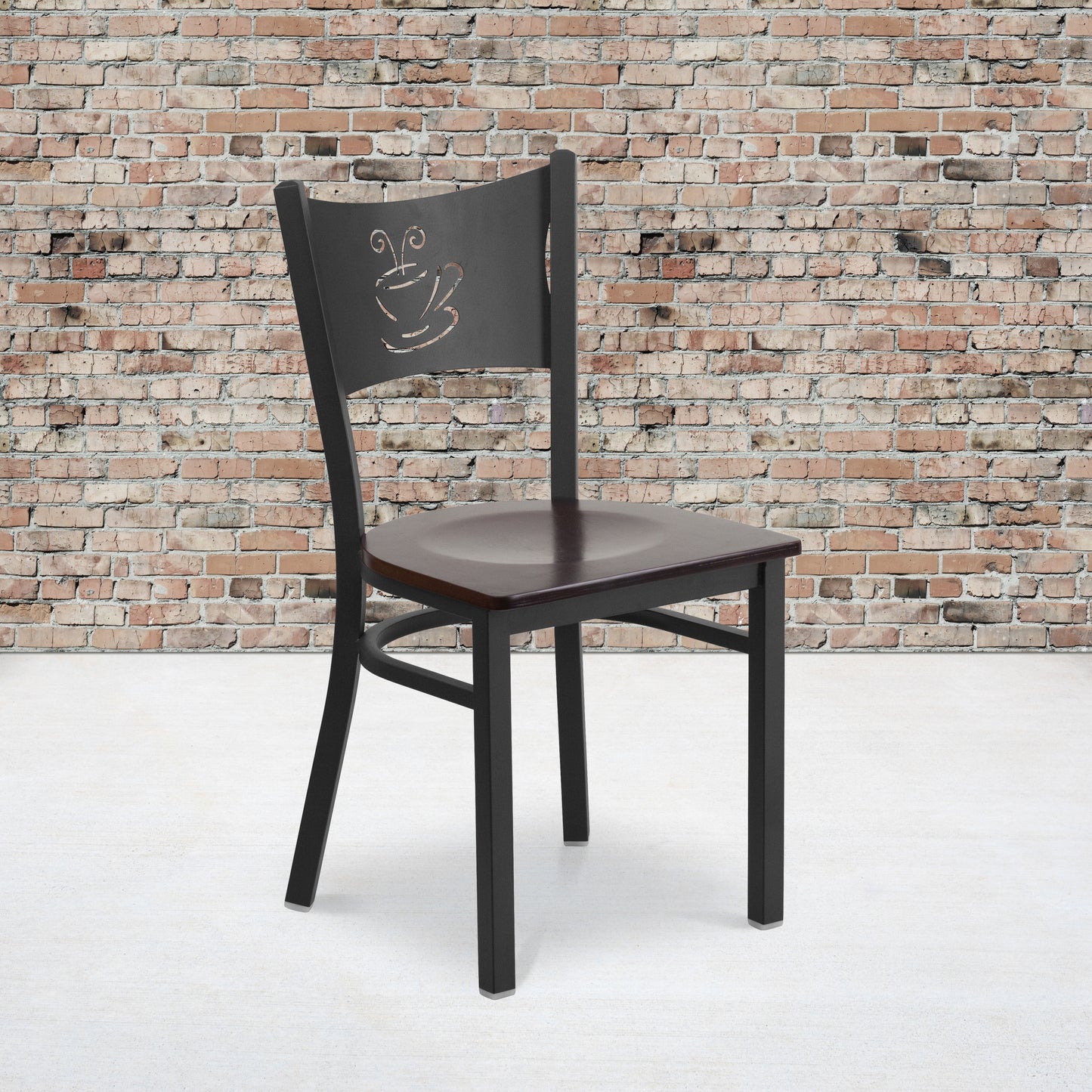 Black Coffee Chair-Wal Seat XU-DG-60099-COF-WALW-GG