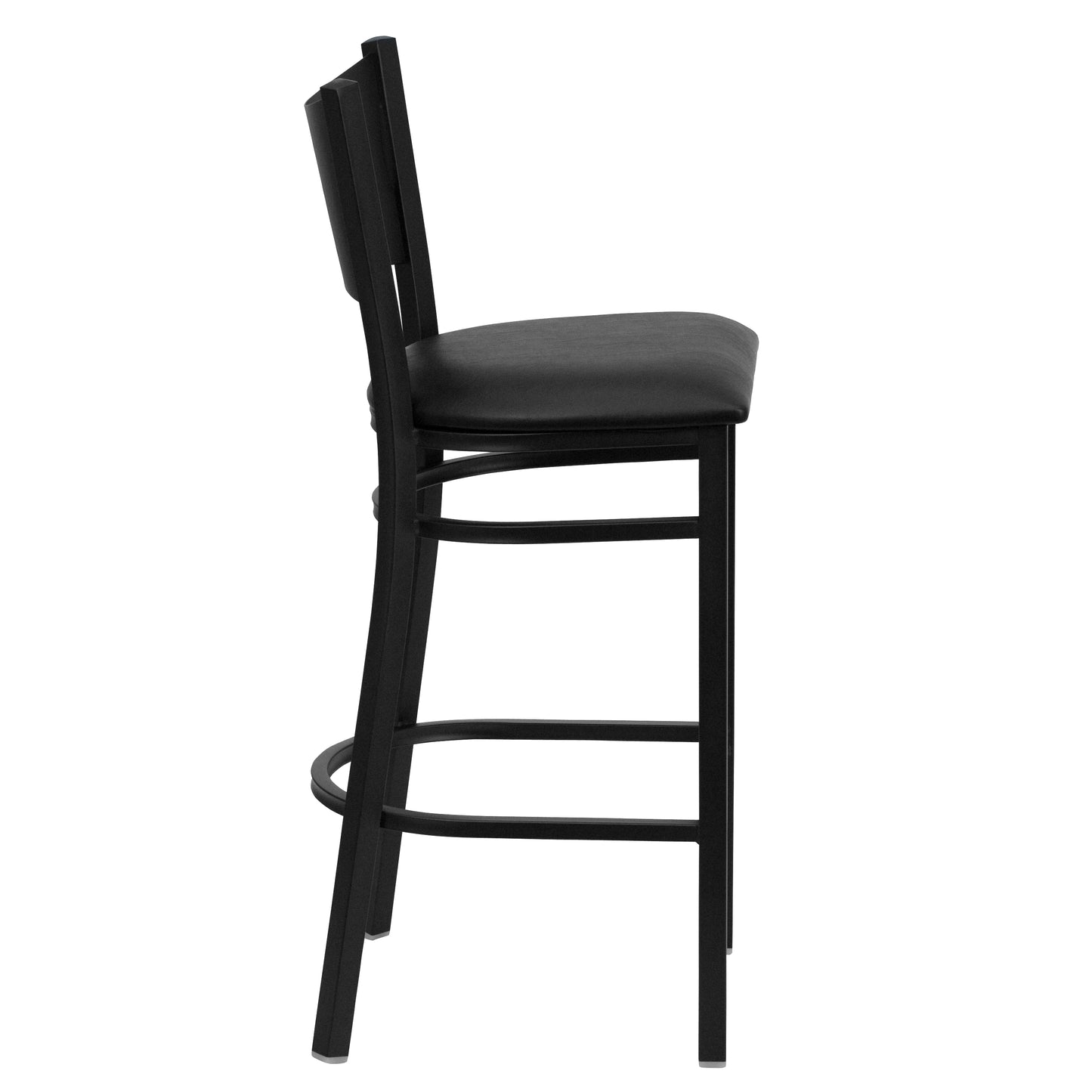 Black Coffee Stool-Black Seat XU-DG-60114-COF-BAR-BLKV-GG