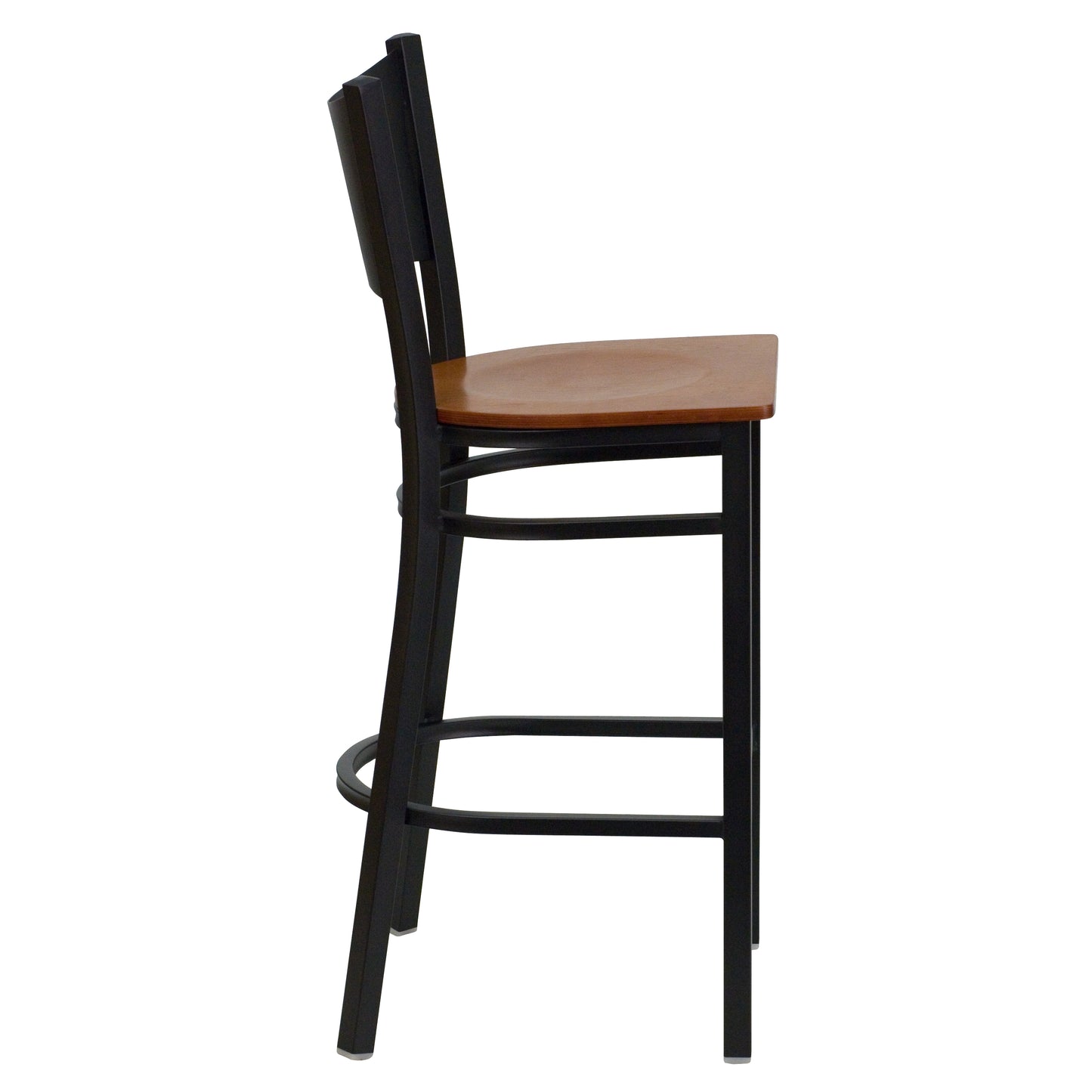 Black Coffee Stool-Cherry Seat XU-DG-60114-COF-BAR-CHYW-GG