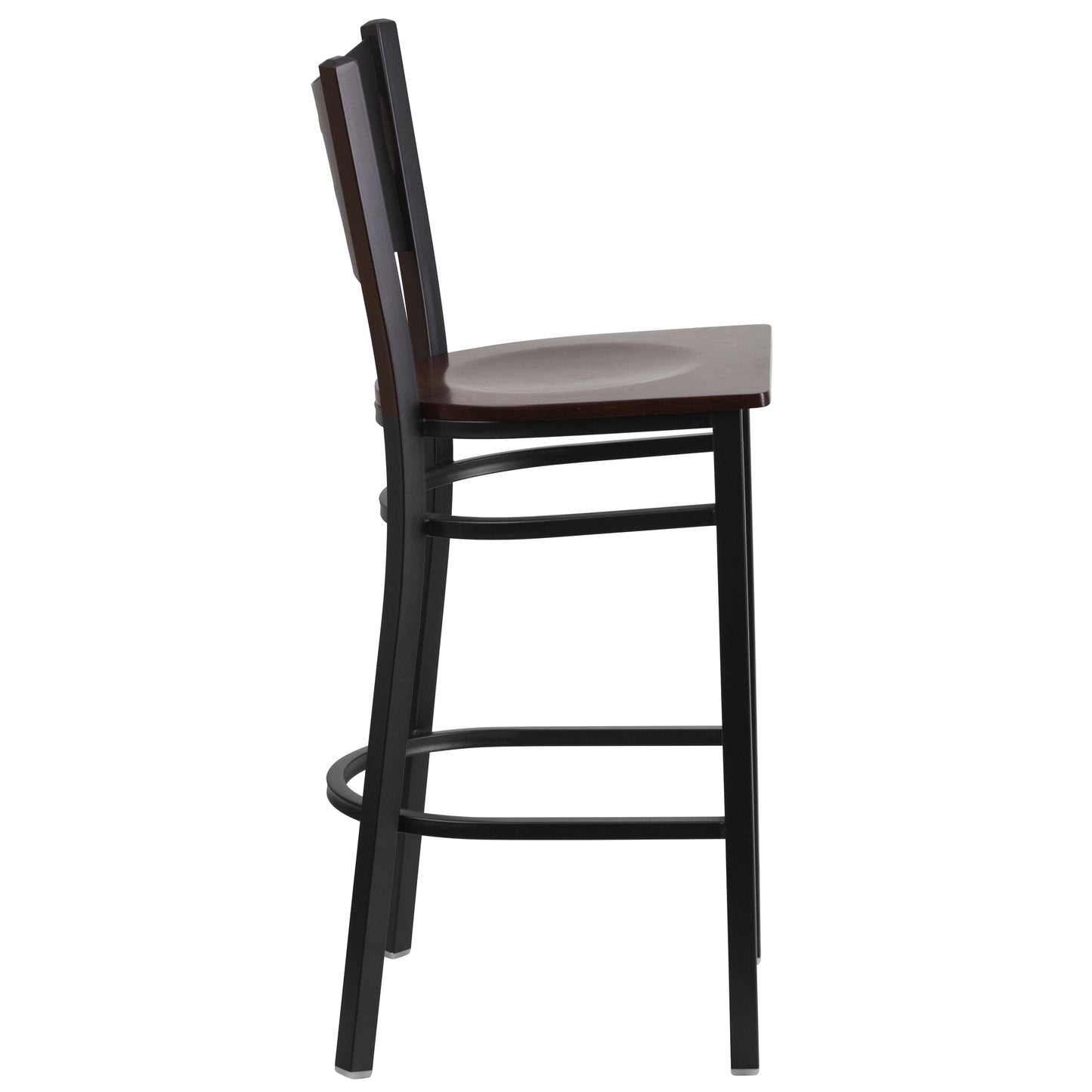 Black Coffee Stool-Wal Seat XU-DG-60114-COF-BAR-WALW-GG