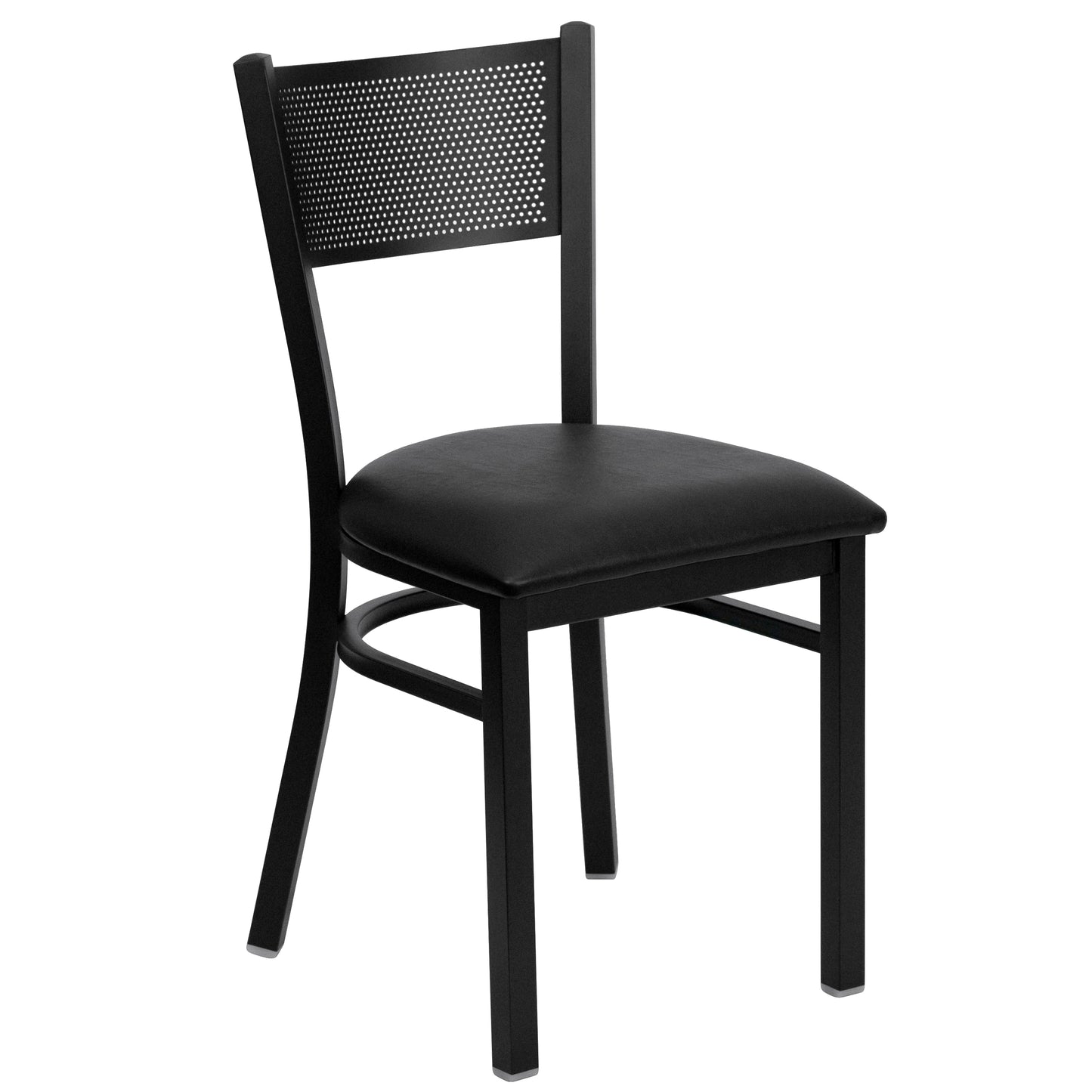 Black Grid Chair-Black Seat XU-DG-60115-GRD-BLKV-GG