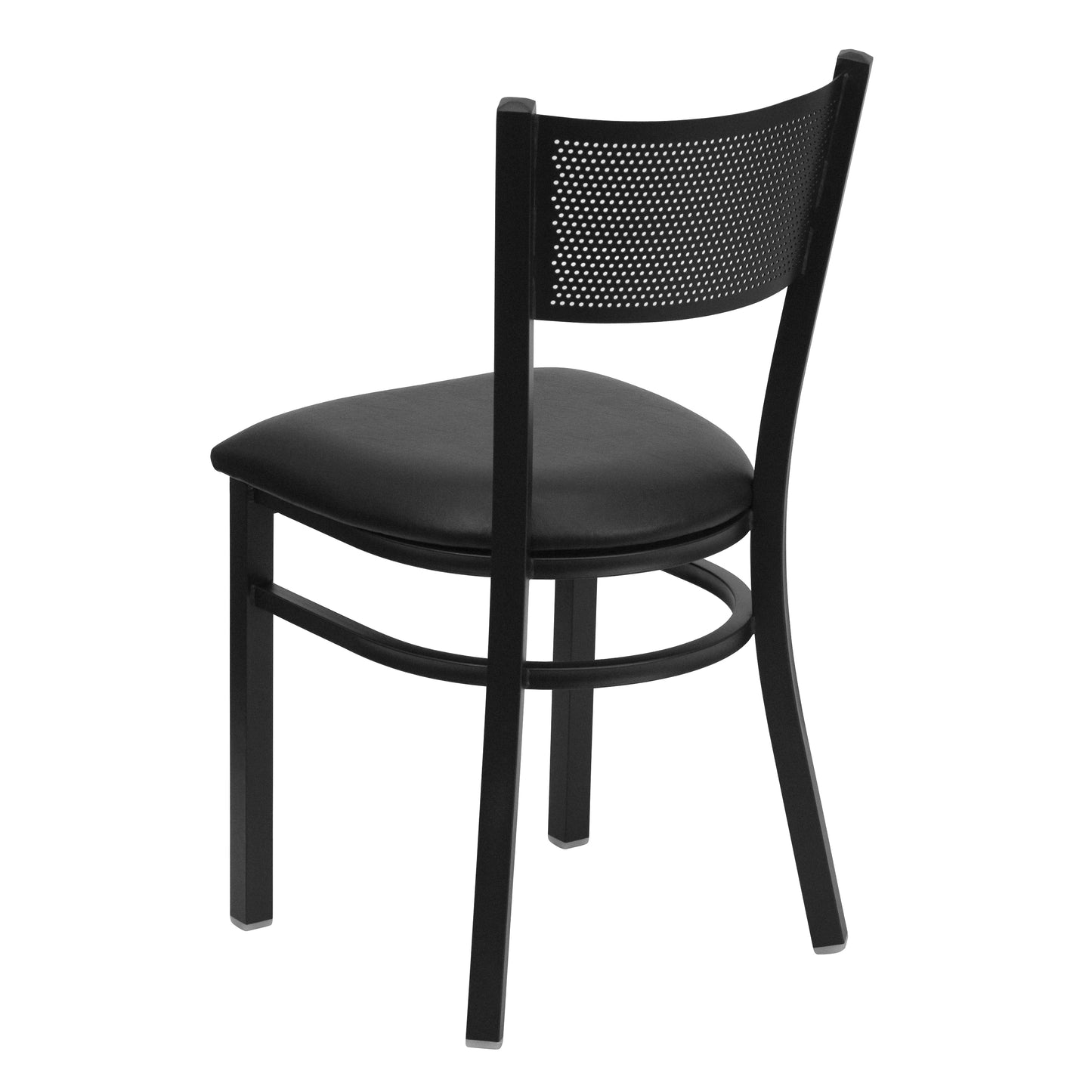 Black Grid Chair-Black Seat XU-DG-60115-GRD-BLKV-GG