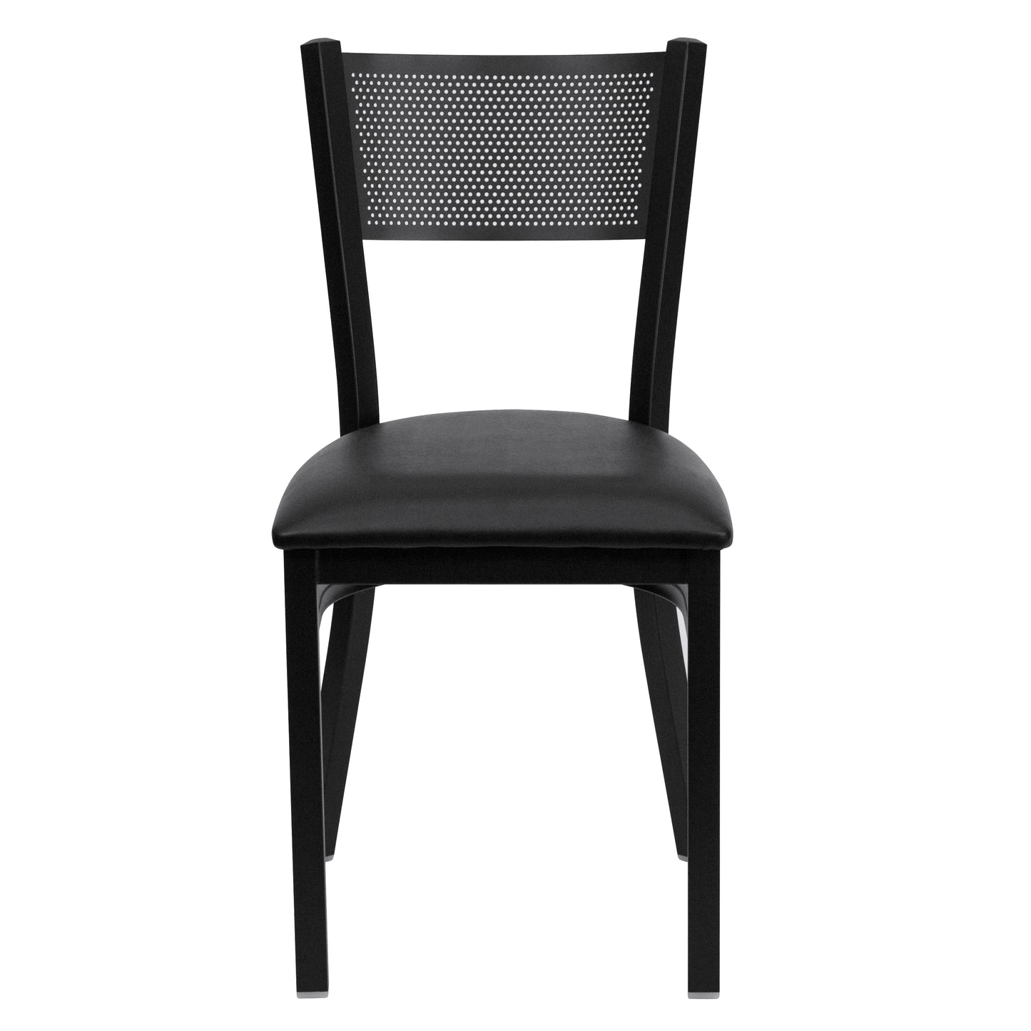 Black Grid Chair-Black Seat XU-DG-60115-GRD-BLKV-GG