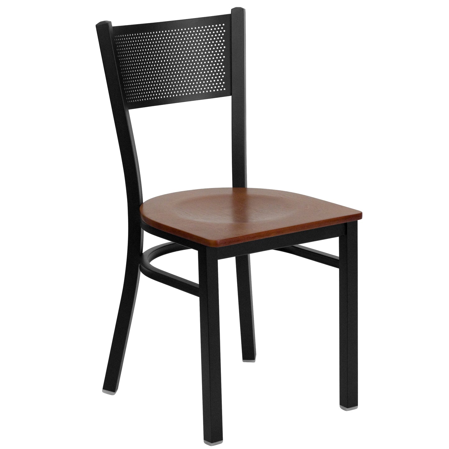 Black Grid Chair-Cherry Seat XU-DG-60115-GRD-CHYW-GG