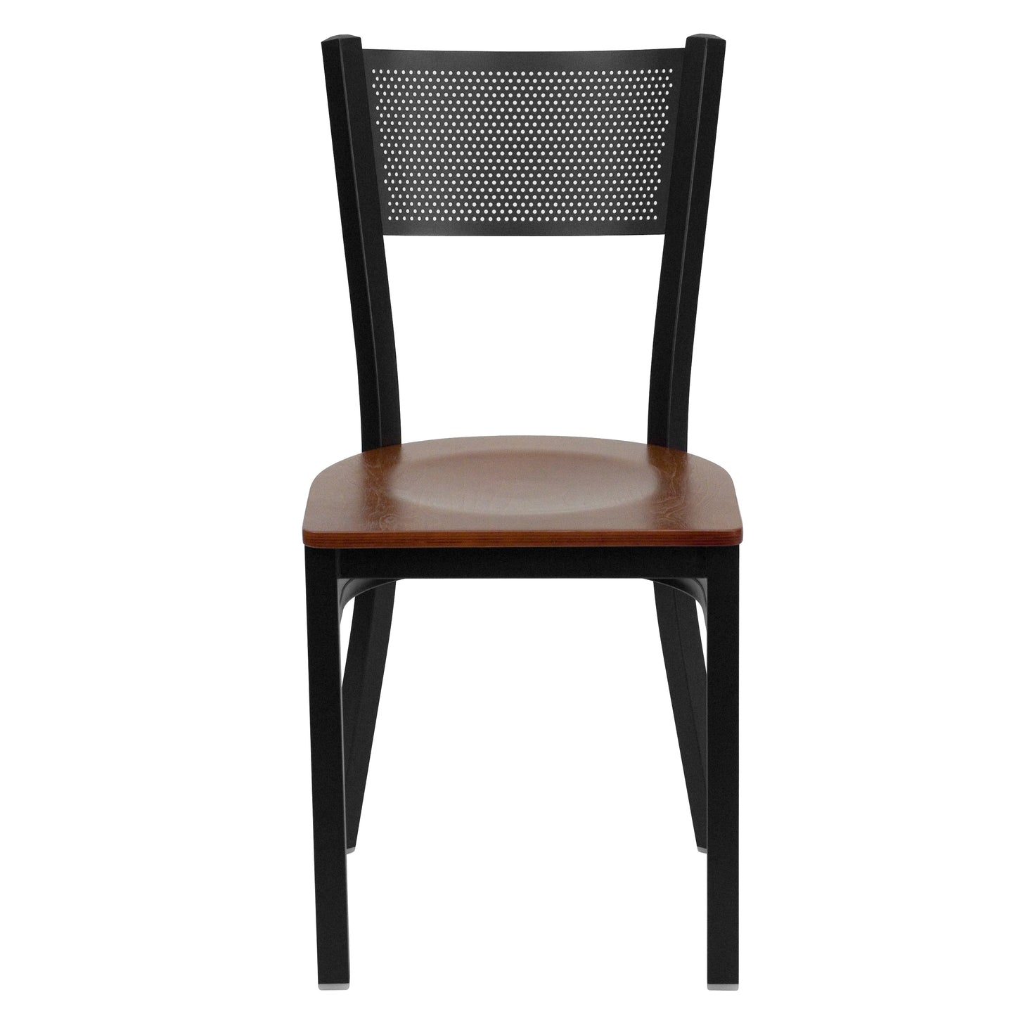 Black Grid Chair-Cherry Seat XU-DG-60115-GRD-CHYW-GG