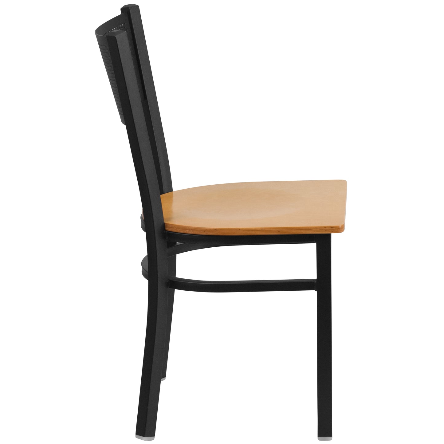 Black Grid Chair-Nat Seat XU-DG-60115-GRD-NATW-GG