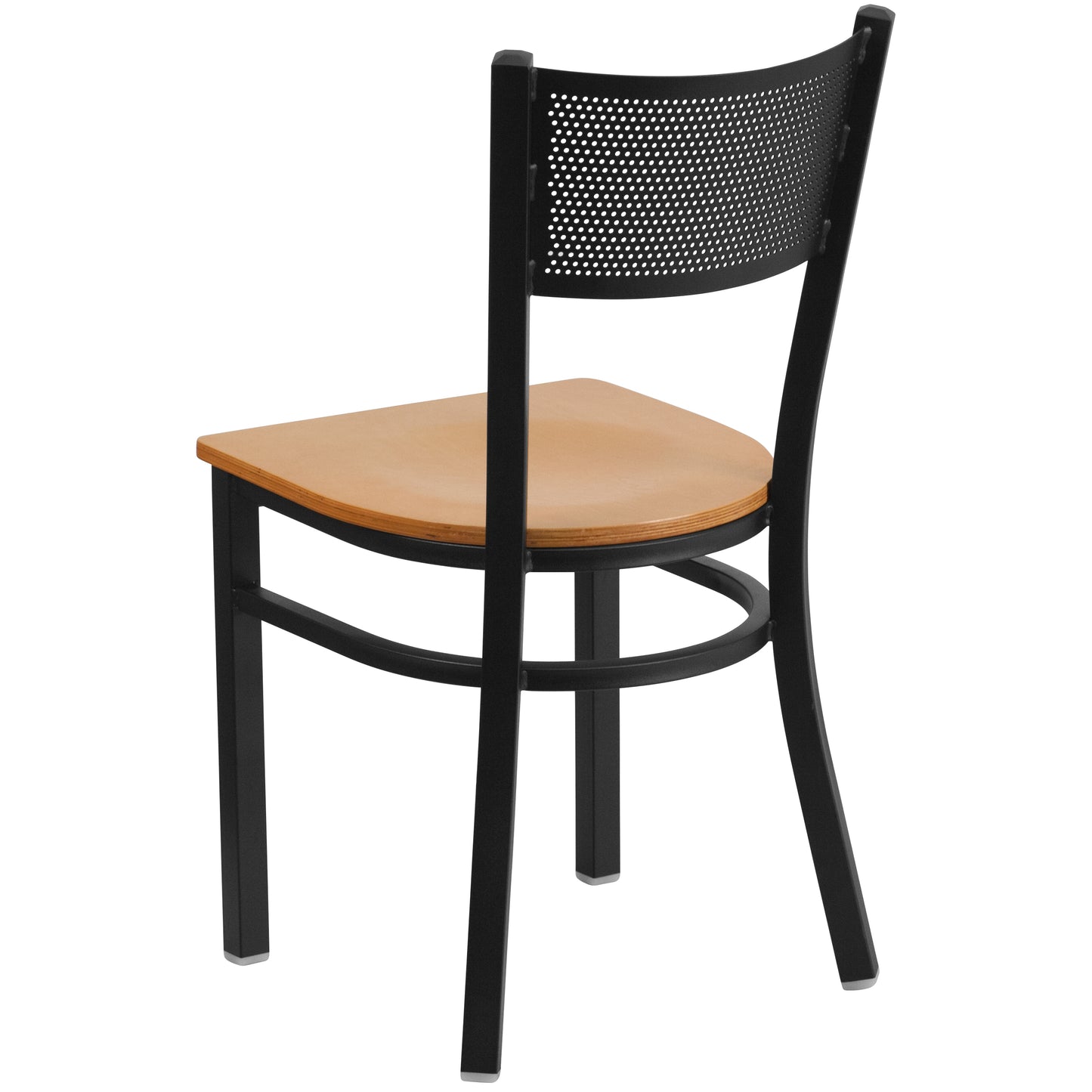 Black Grid Chair-Nat Seat XU-DG-60115-GRD-NATW-GG