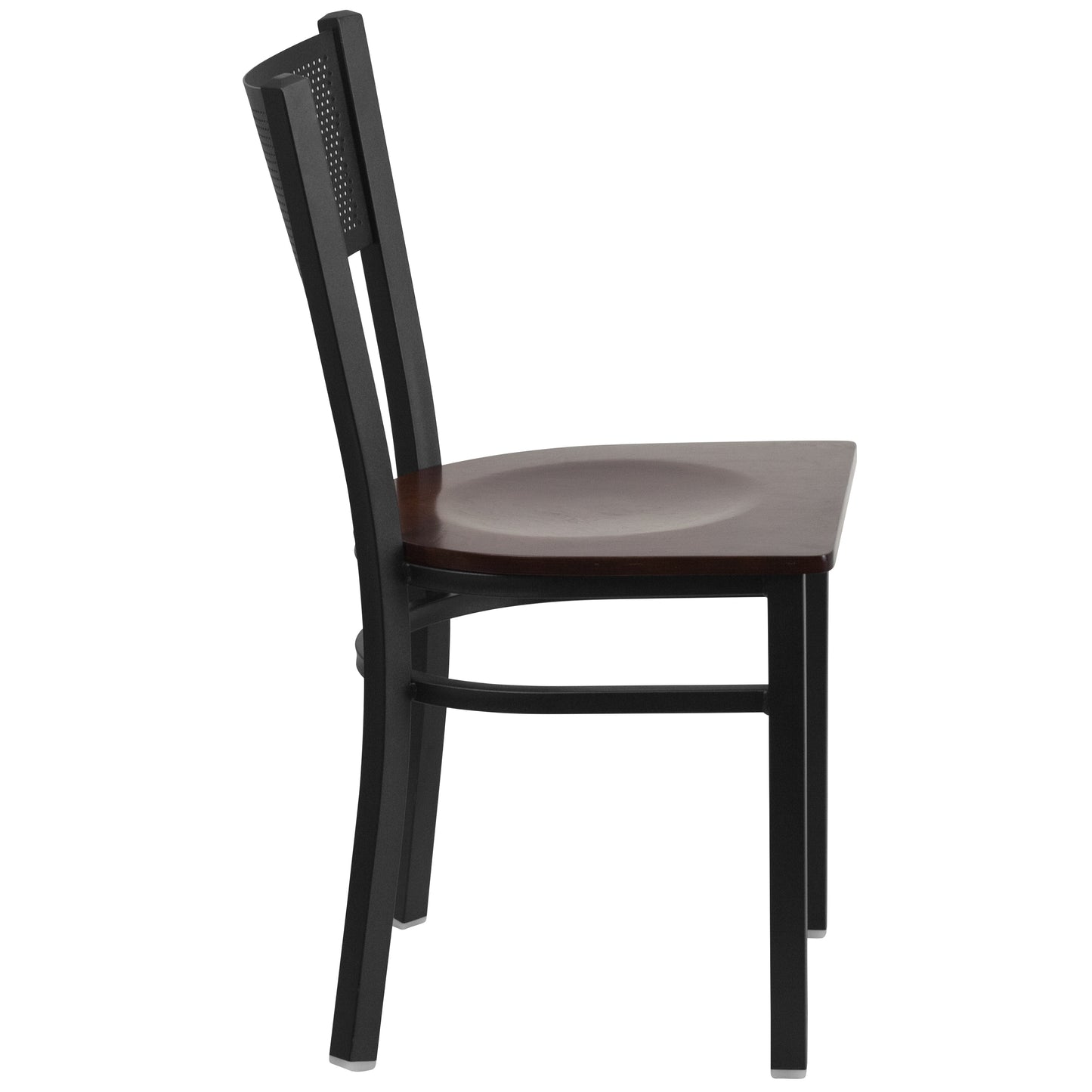 Black Grid Chair-Wal Seat XU-DG-60115-GRD-WALW-GG