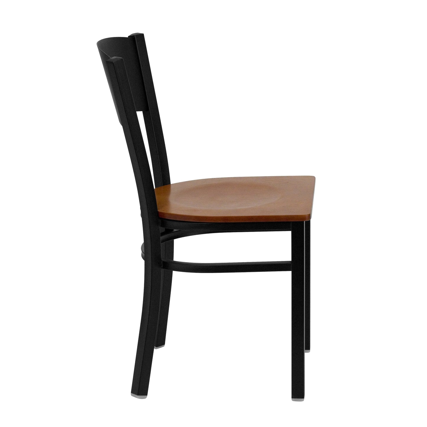 Black Circle Chair-Cherry Seat XU-DG-60119-CIR-CHYW-GG