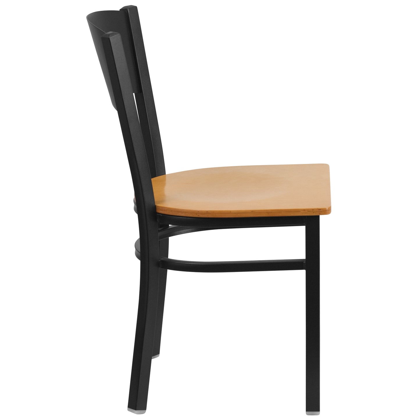 Black Circle Chair-Nat Seat XU-DG-60119-CIR-NATW-GG