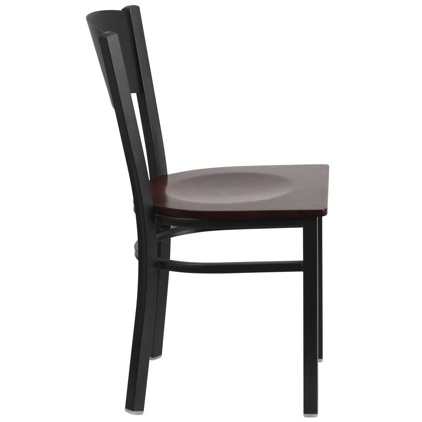 Black Circle Chair-Wal Seat XU-DG-60119-CIR-WALW-GG