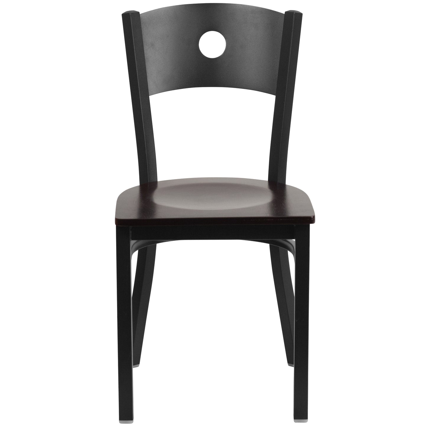 Black Circle Chair-Wal Seat XU-DG-60119-CIR-WALW-GG