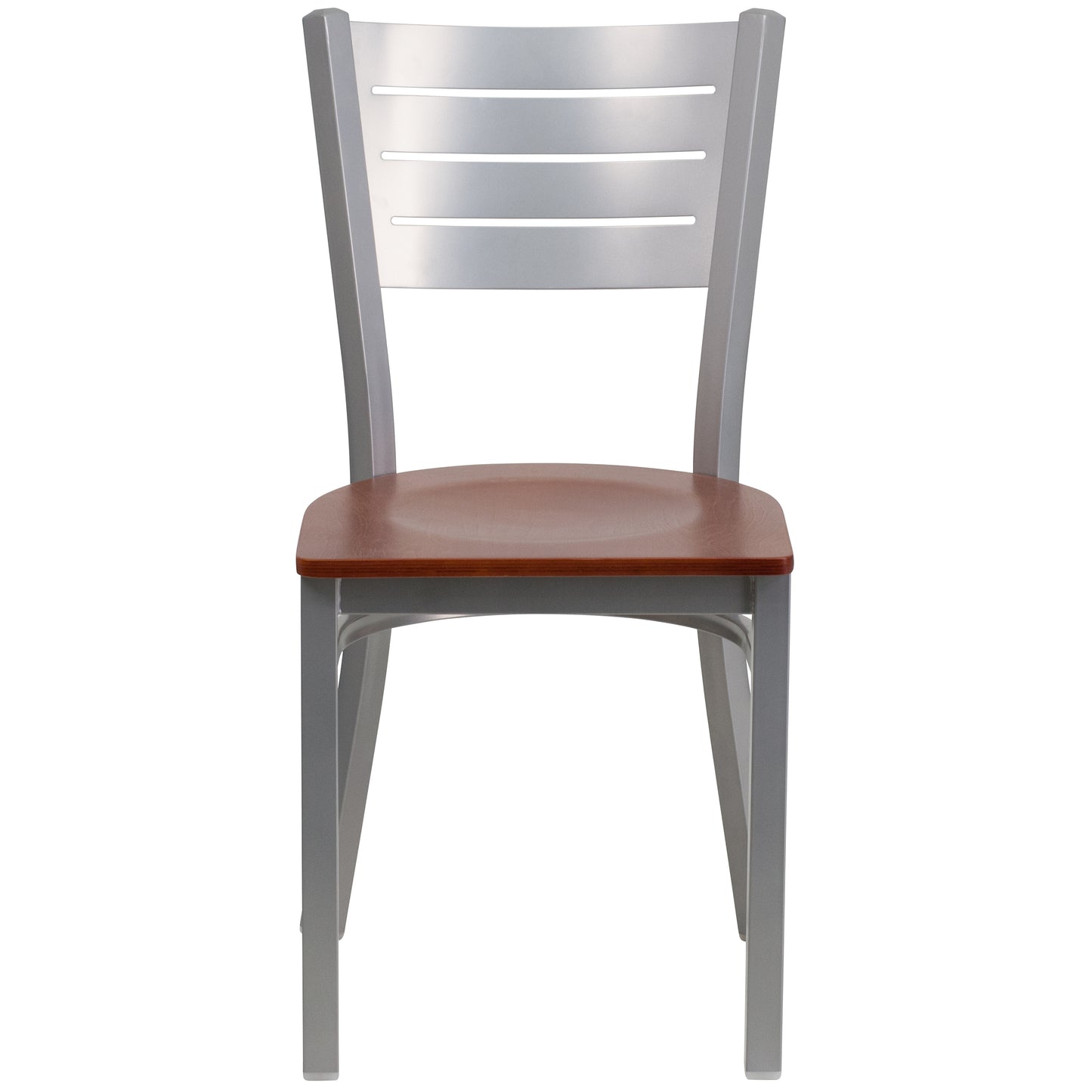 Silver Slat Chair-Chy Seat XU-DG-60401-CHYW-GG