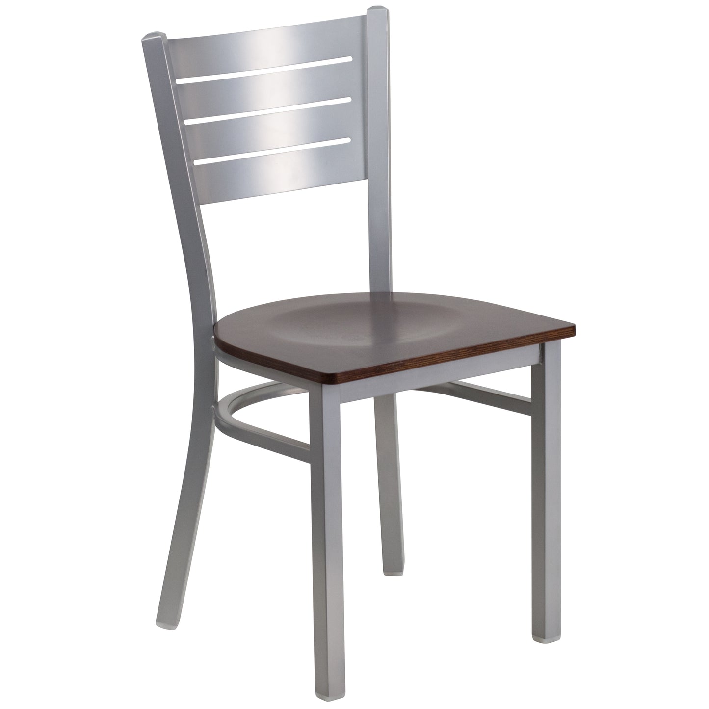 Silver Slat Chair-Wal Seat XU-DG-60401-WALW-GG