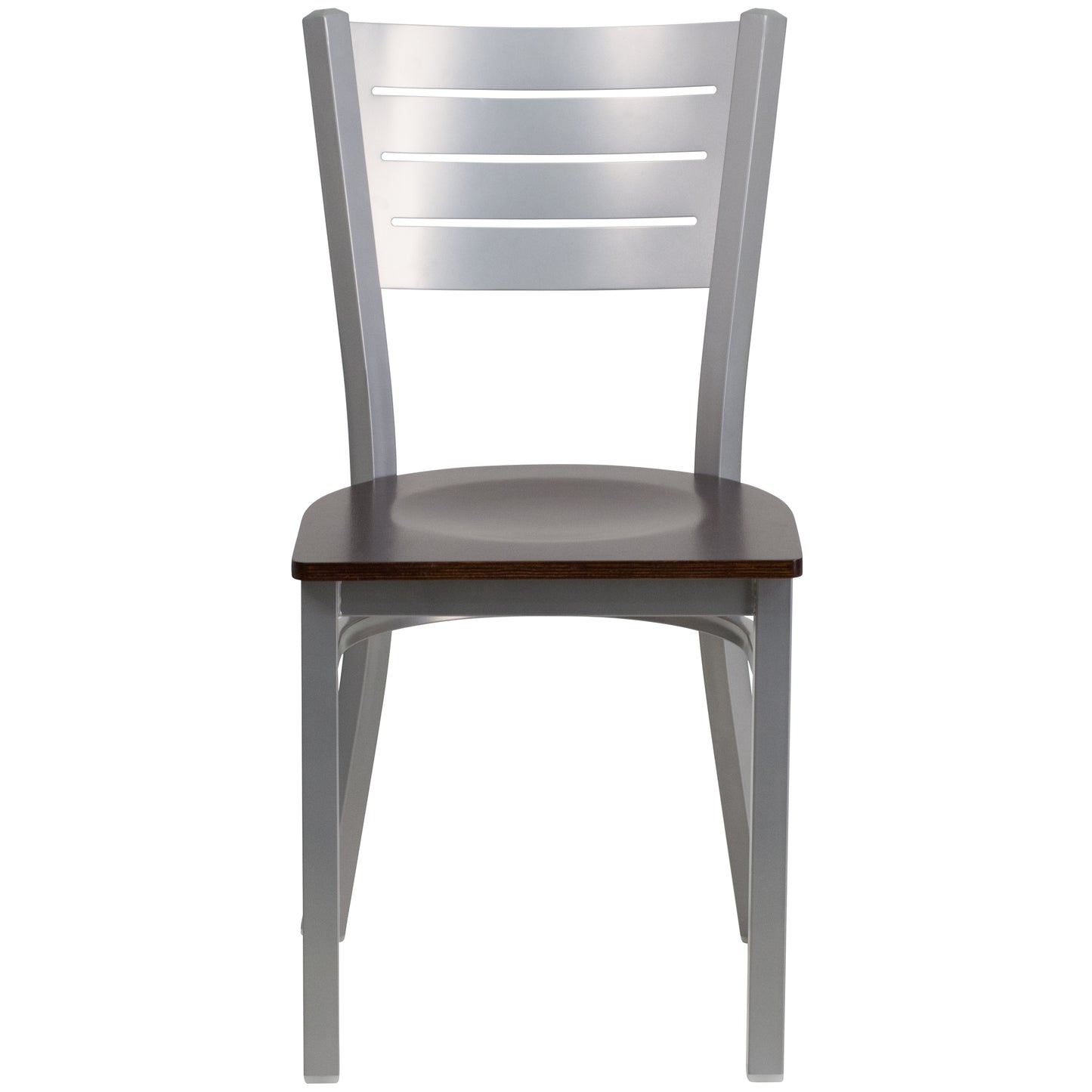 Silver Slat Chair-Wal Seat XU-DG-60401-WALW-GG