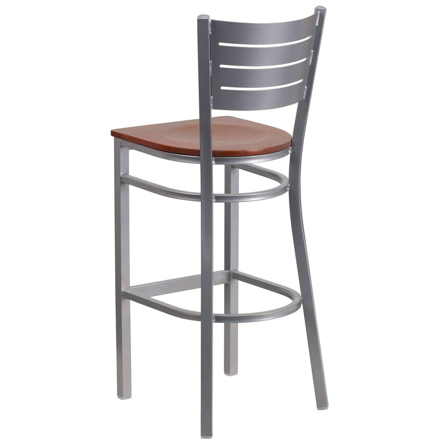 Silver Slat Stool-Chy Seat XU-DG-60402-BAR-CHYW-GG