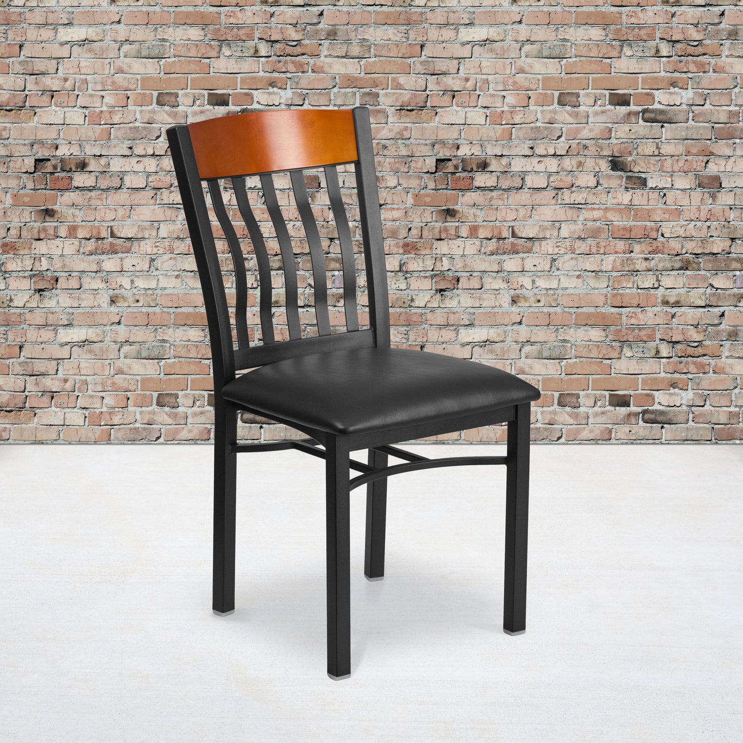 Bk/Chy Vert Chair-Black Seat XU-DG-60618-CHY-BLKV-GG