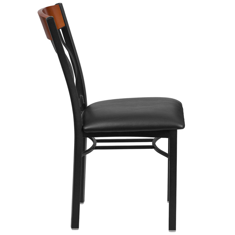 Bk/Chy Vert Chair-Black Seat XU-DG-60618-CHY-BLKV-GG