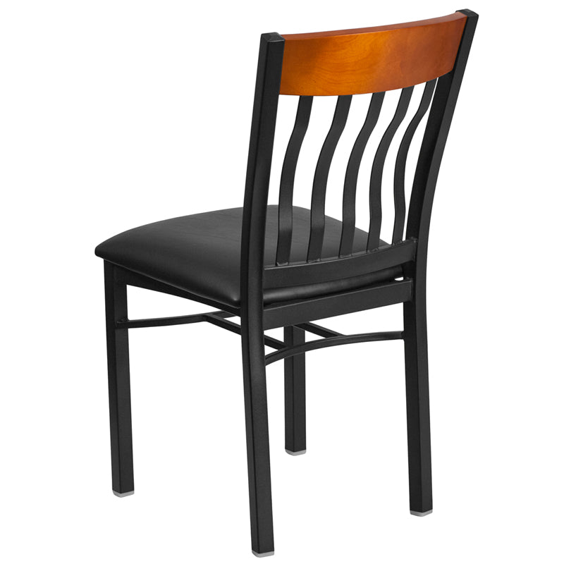 Bk/Chy Vert Chair-Black Seat XU-DG-60618-CHY-BLKV-GG