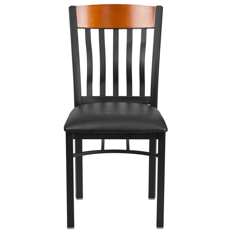 Bk/Chy Vert Chair-Black Seat XU-DG-60618-CHY-BLKV-GG