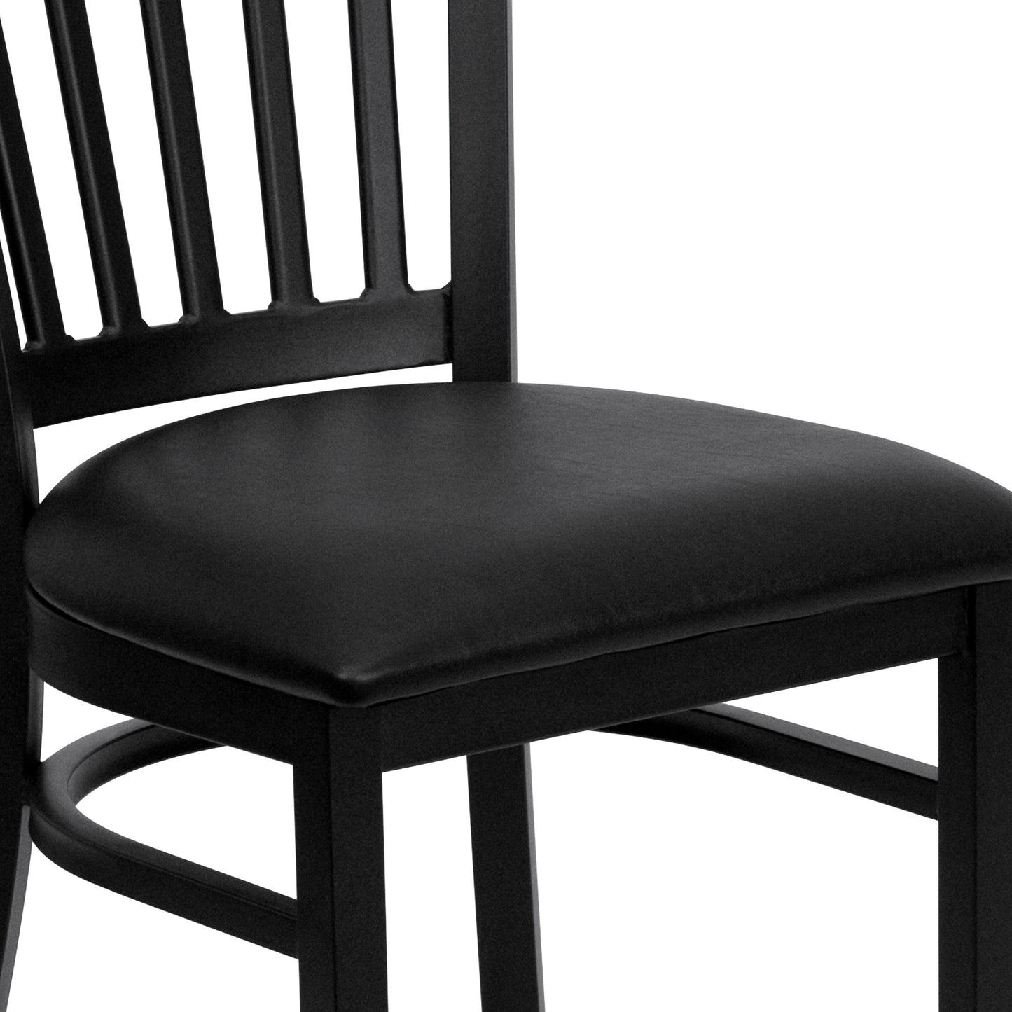 Black Vert Chair-Black Seat XU-DG-6Q2B-VRT-BLKV-GG