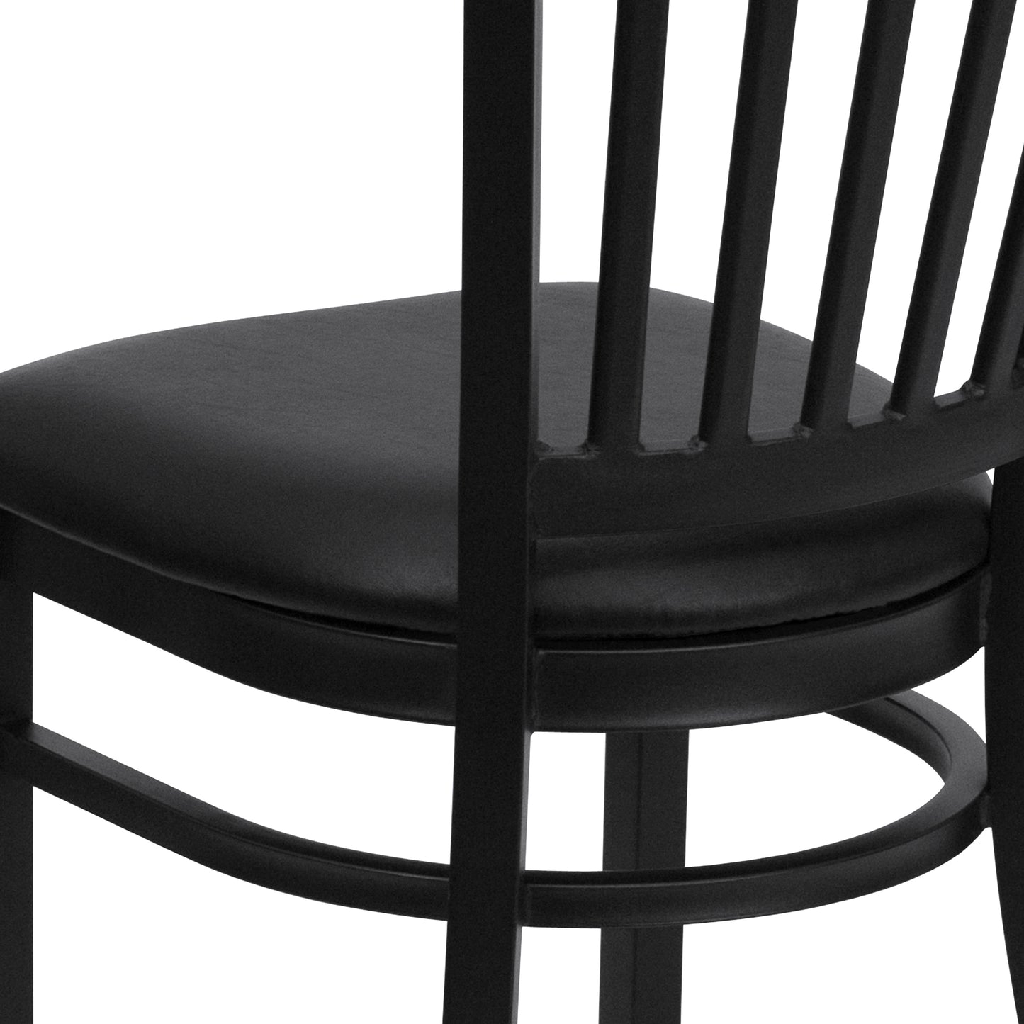 Black Vert Chair-Black Seat XU-DG-6Q2B-VRT-BLKV-GG