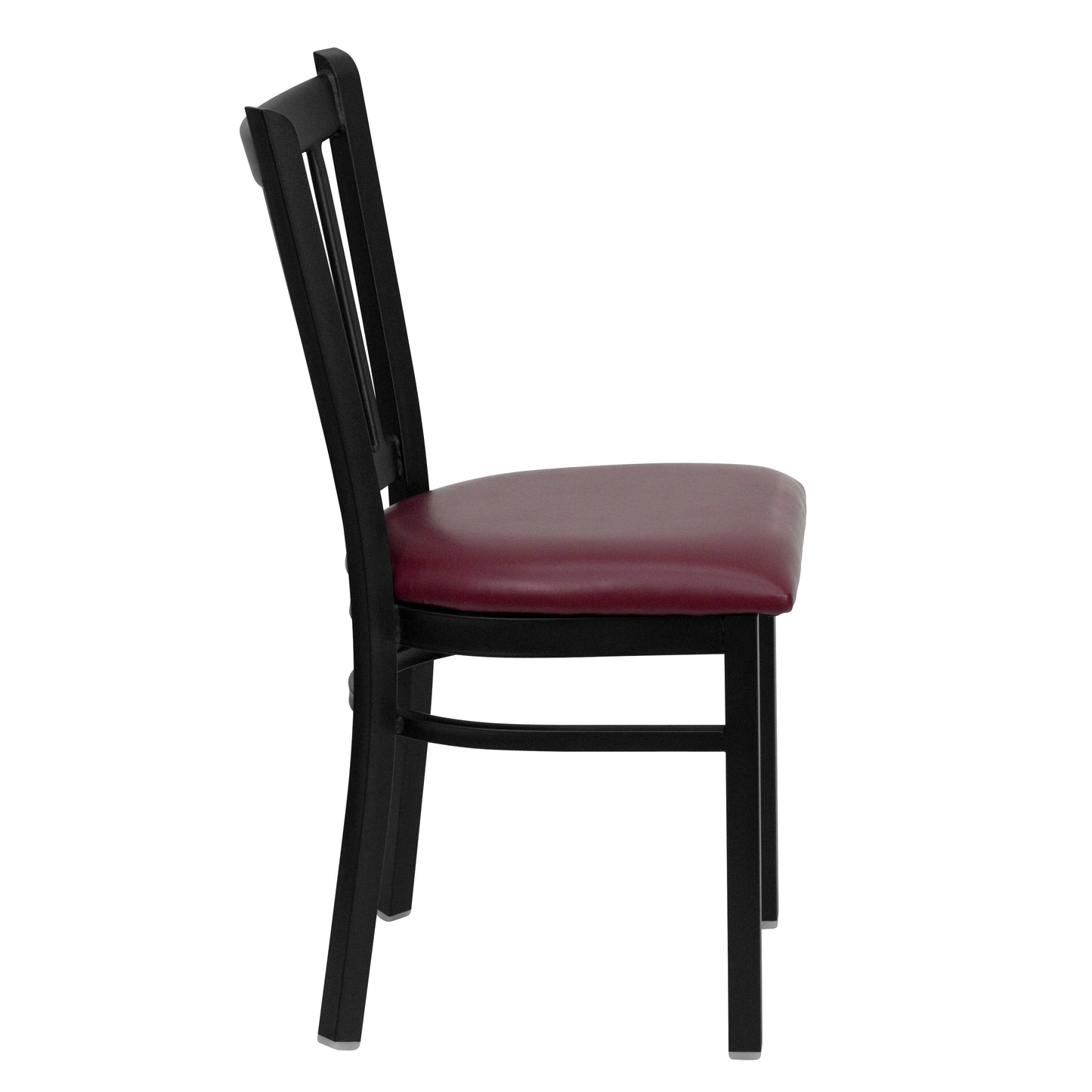 Black Vert Chair-Burg Seat XU-DG-6Q2B-VRT-BURV-GG