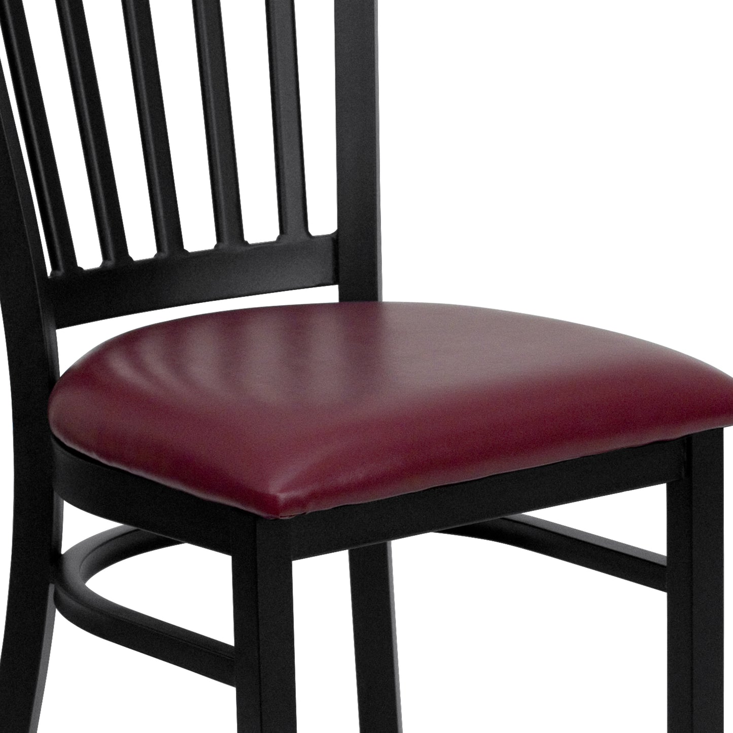 Black Vert Chair-Burg Seat XU-DG-6Q2B-VRT-BURV-GG