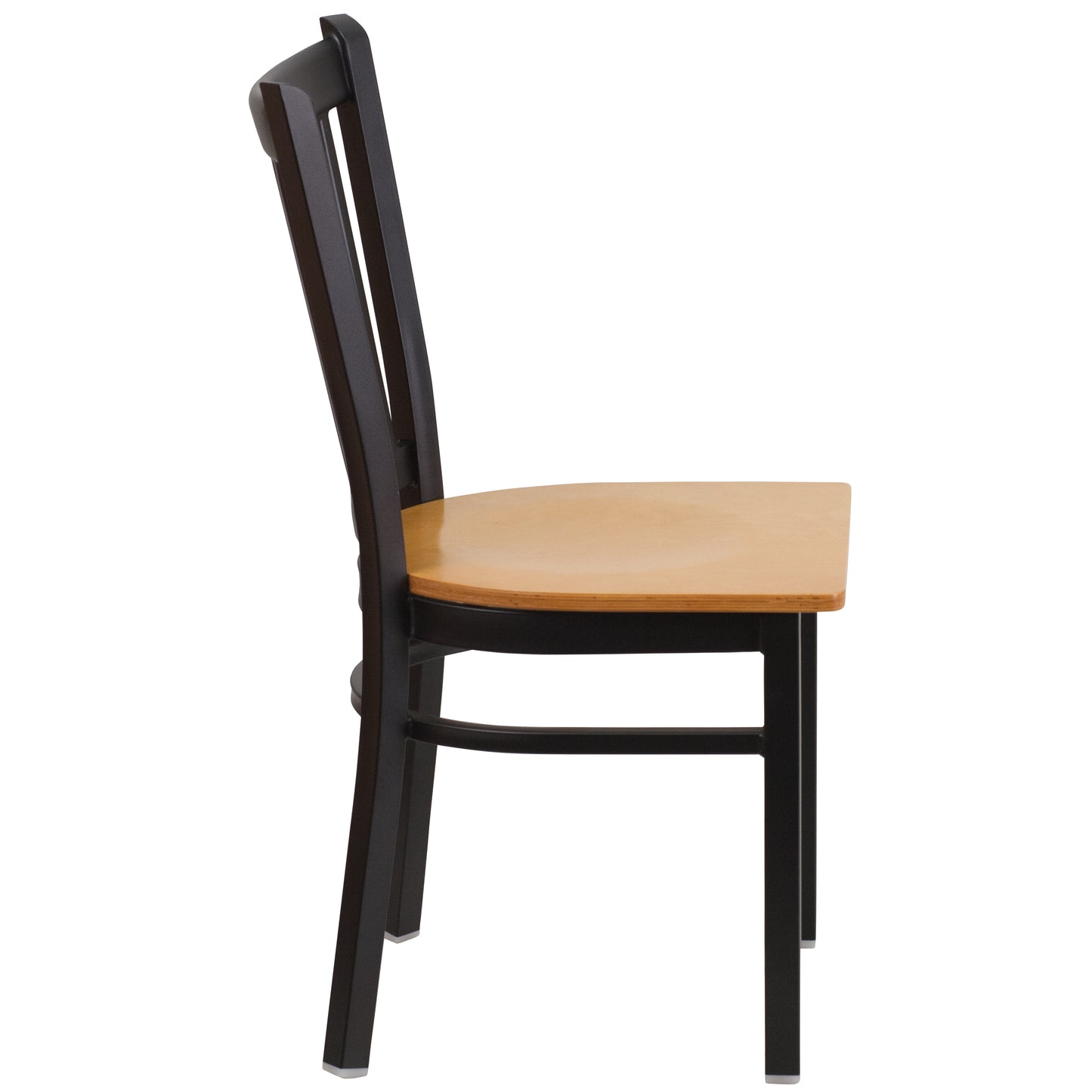 Black Vert Chair-Nat Seat XU-DG-6Q2B-VRT-NATW-GG