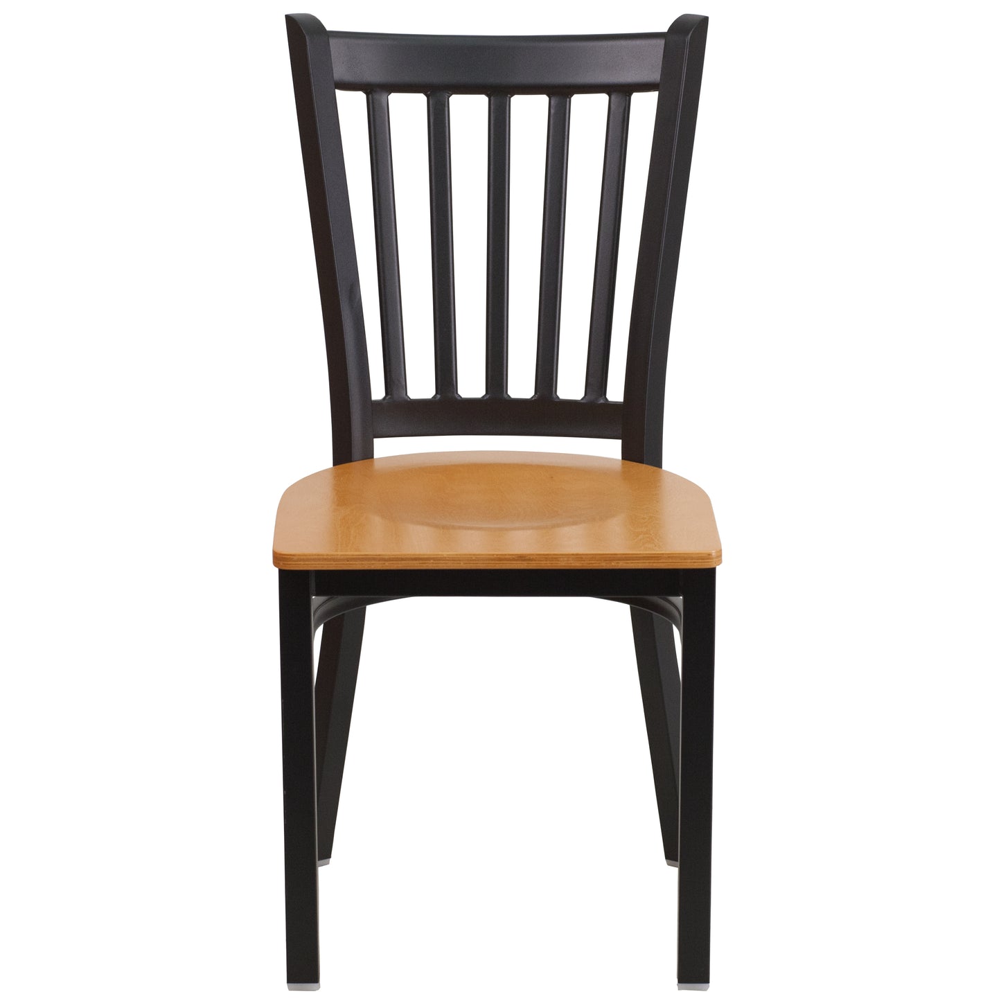 Black Vert Chair-Nat Seat XU-DG-6Q2B-VRT-NATW-GG