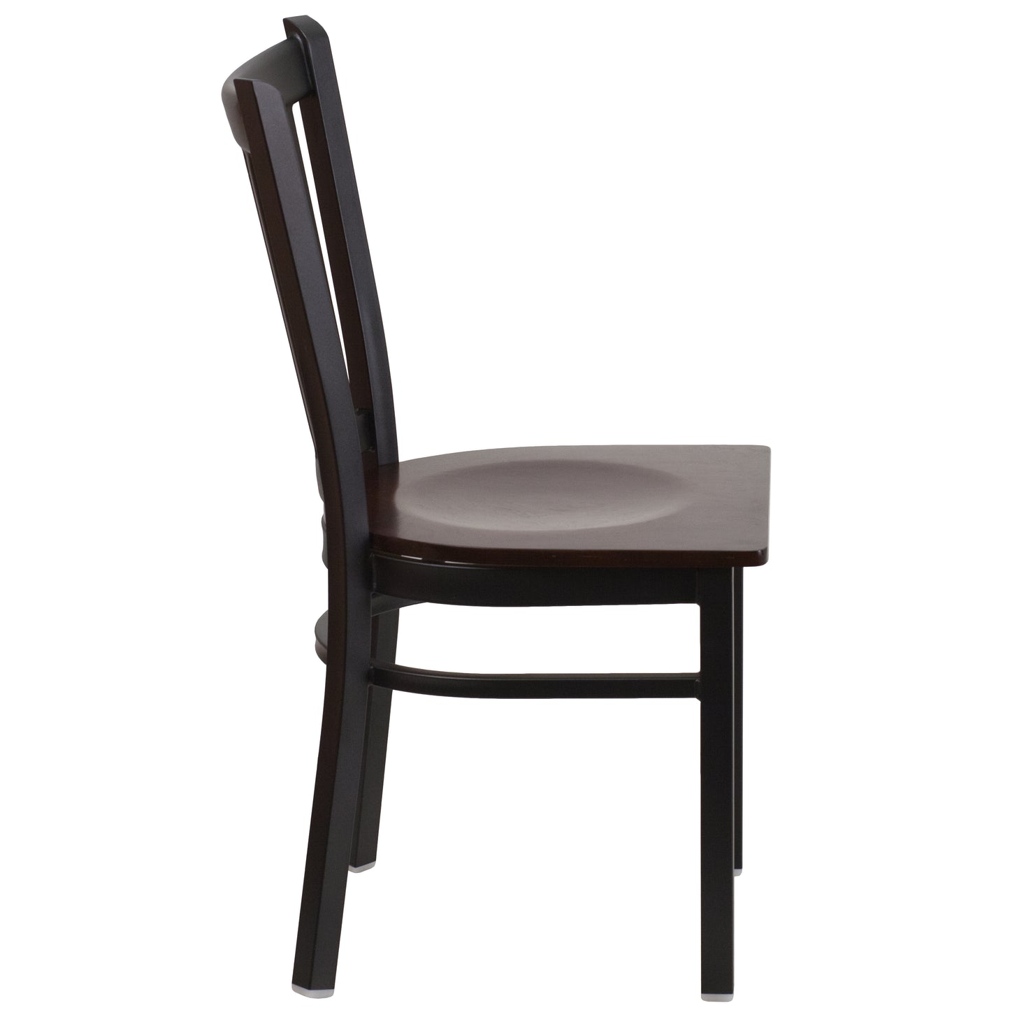 Black Vert Chair-Wal Seat XU-DG-6Q2B-VRT-WALW-GG