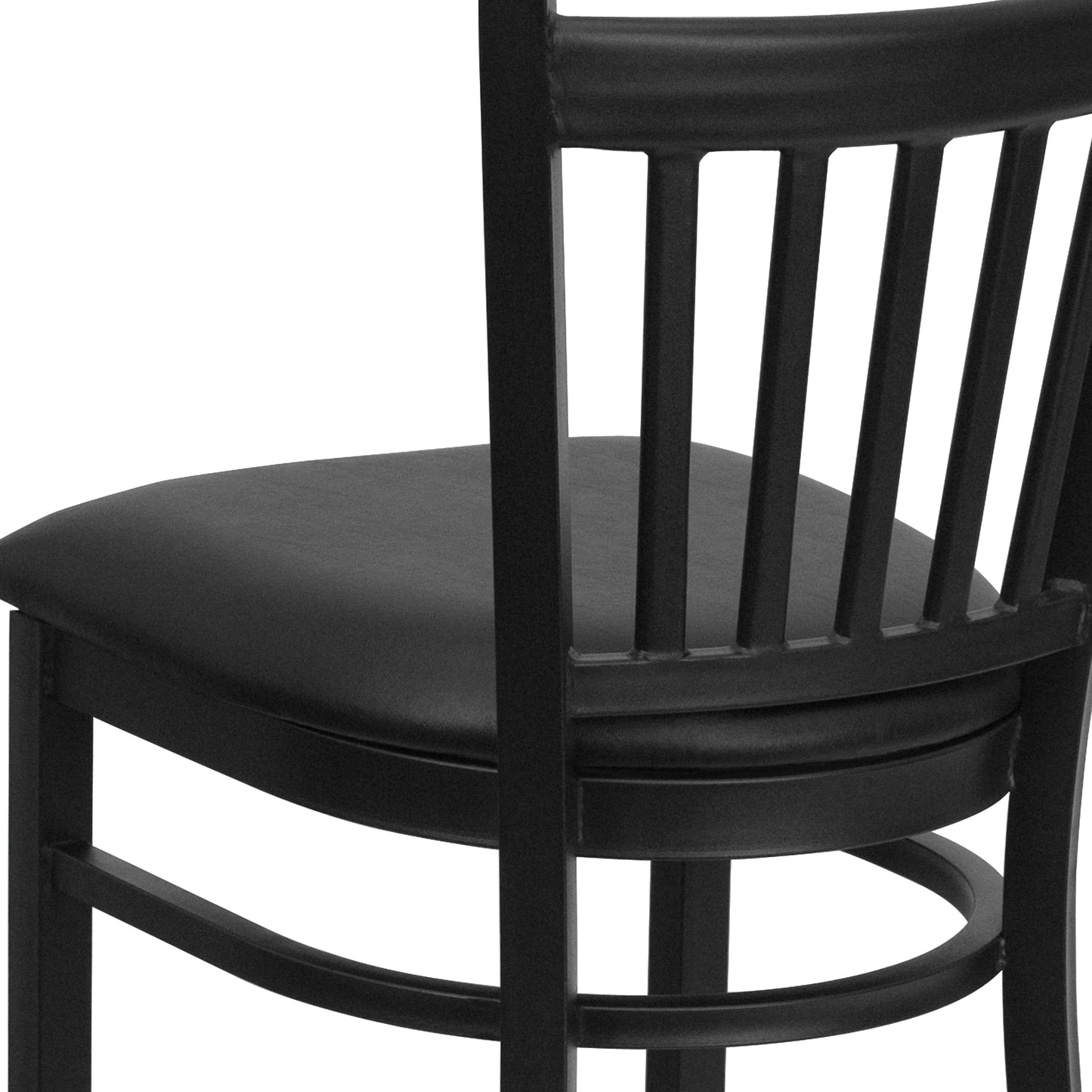 Black Vert Stool-Black Seat XU-DG-6R6B-VRT-BAR-BLKV-GG