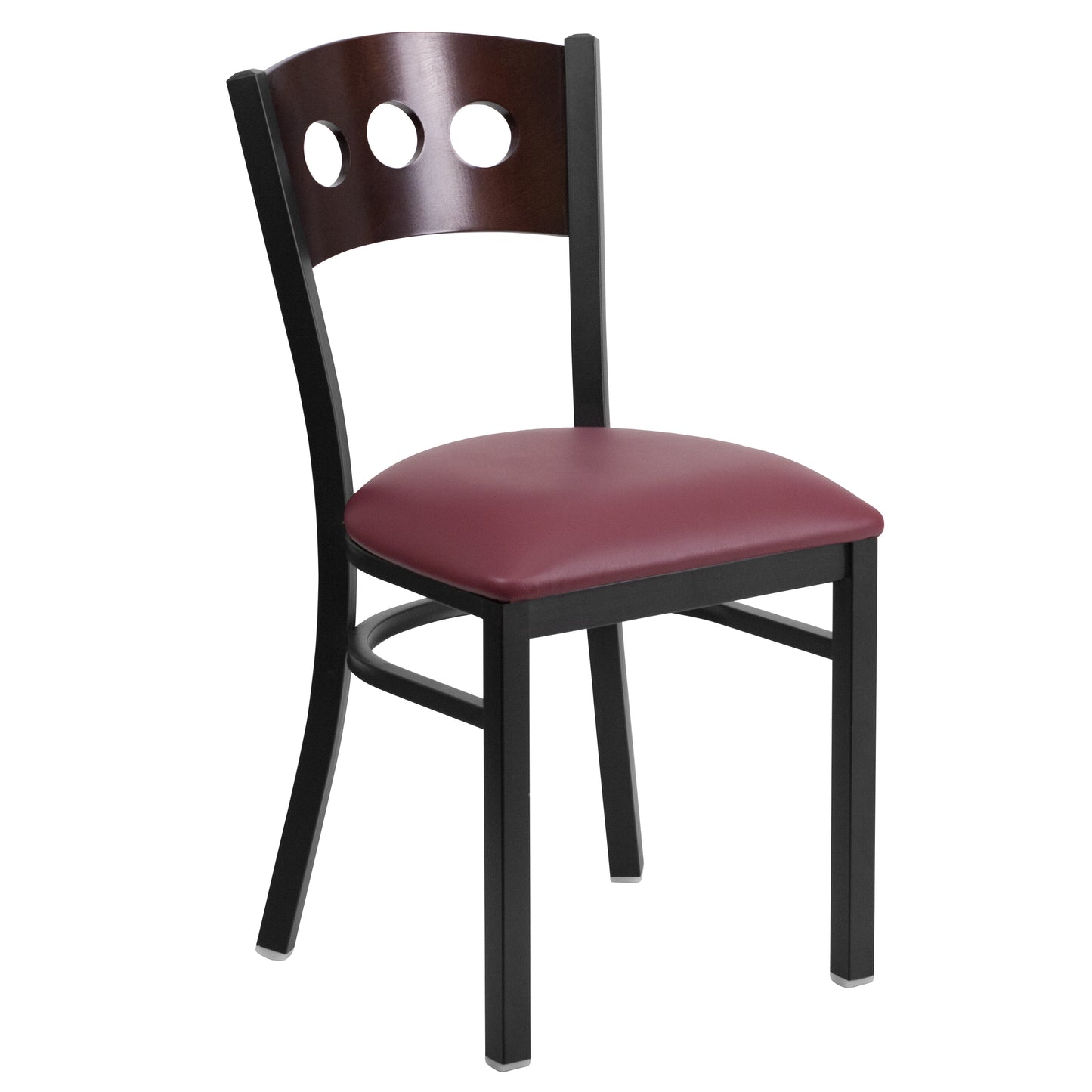 Bk/Wal 3 Circ Chair-Burg Seat XU-DG-6Y2B-WAL-BURV-GG