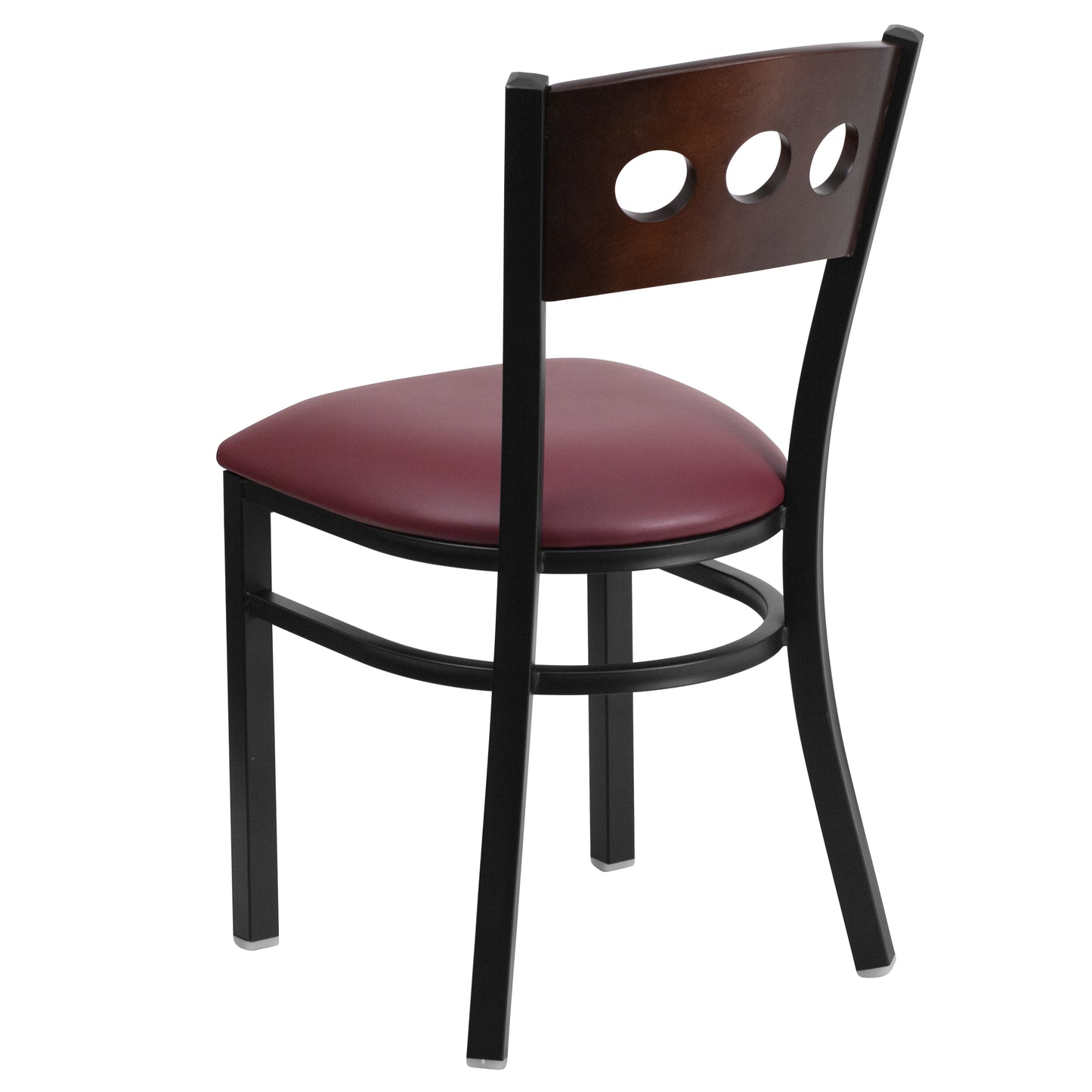 Bk/Wal 3 Circ Chair-Burg Seat XU-DG-6Y2B-WAL-BURV-GG