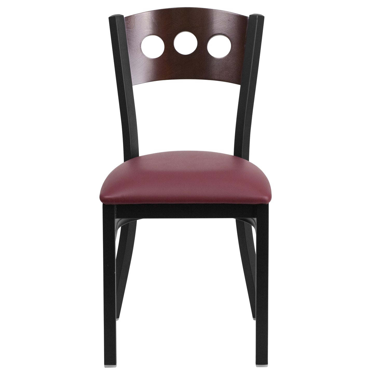 Bk/Wal 3 Circ Chair-Burg Seat XU-DG-6Y2B-WAL-BURV-GG