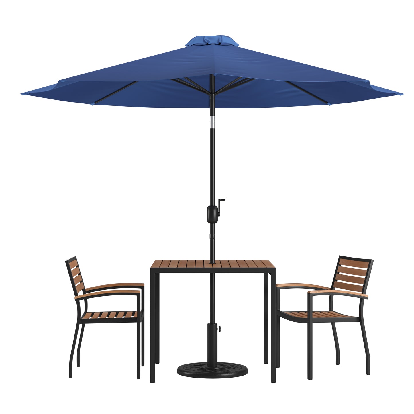 Table-2 Chairs-Umbrella & Base XU-DG-810060062-UB19BNV-GG