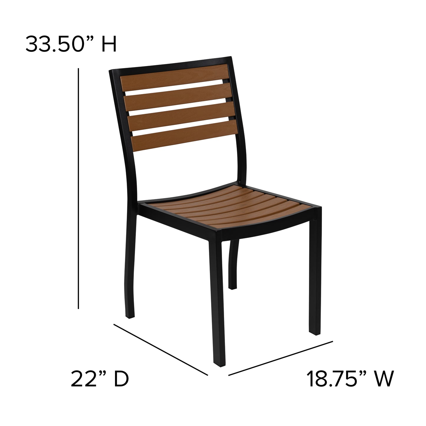 Faux Teak Patio Table-2 Chairs XU-DG-810060362-GG