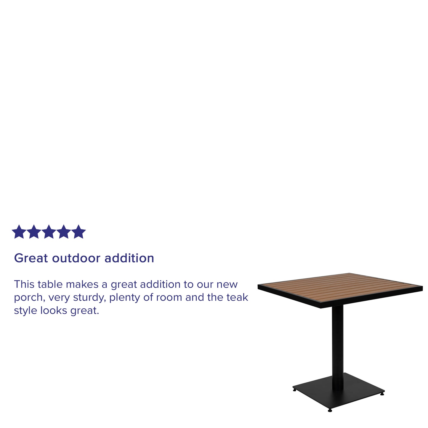 Outdoor Faux Teak Table XU-DG-HW1045-GG